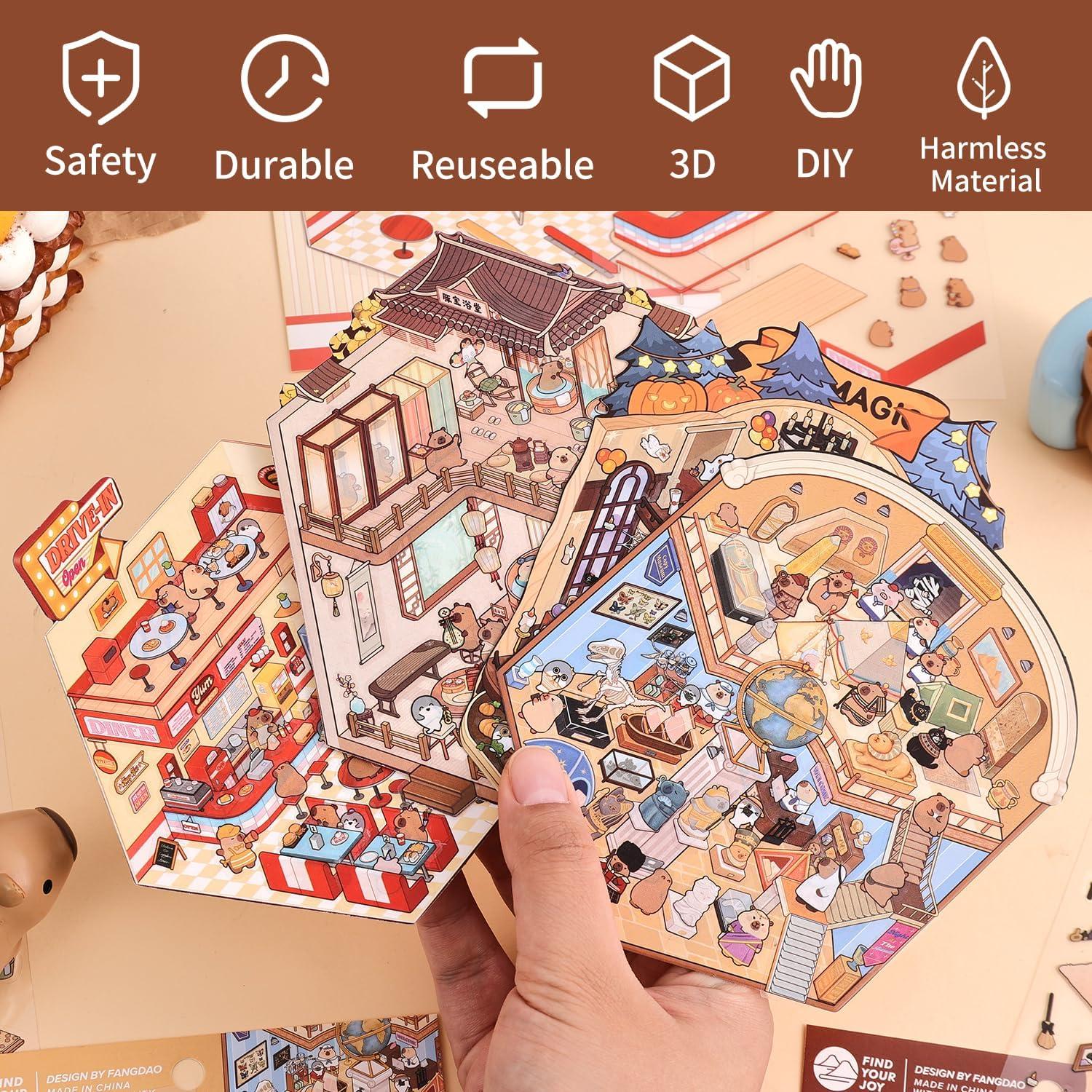 Pegatinas 3D VYRANA para DIY - 4 Temas de Escena