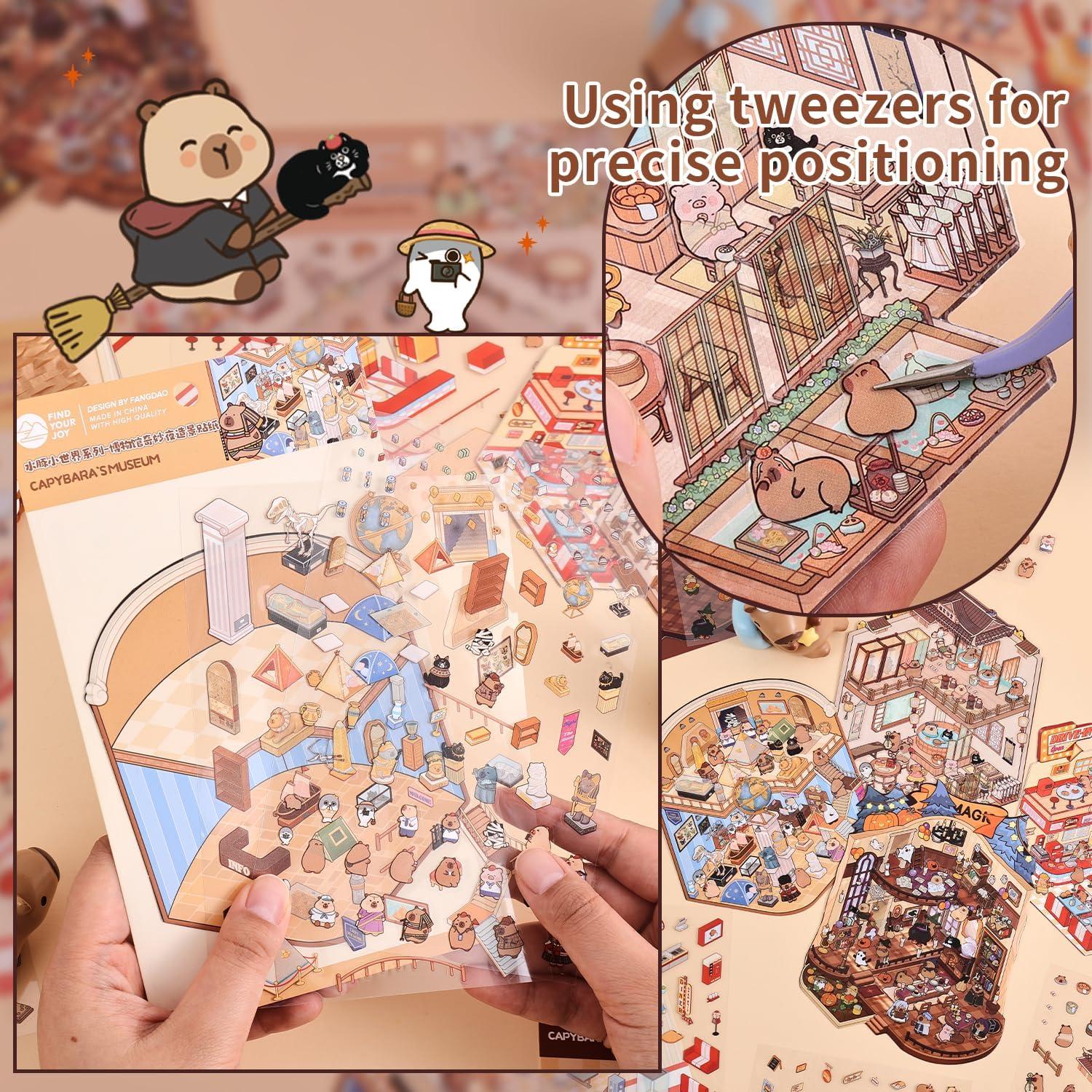 Pegatinas 3D VYRANA para DIY - 4 Temas de Escena