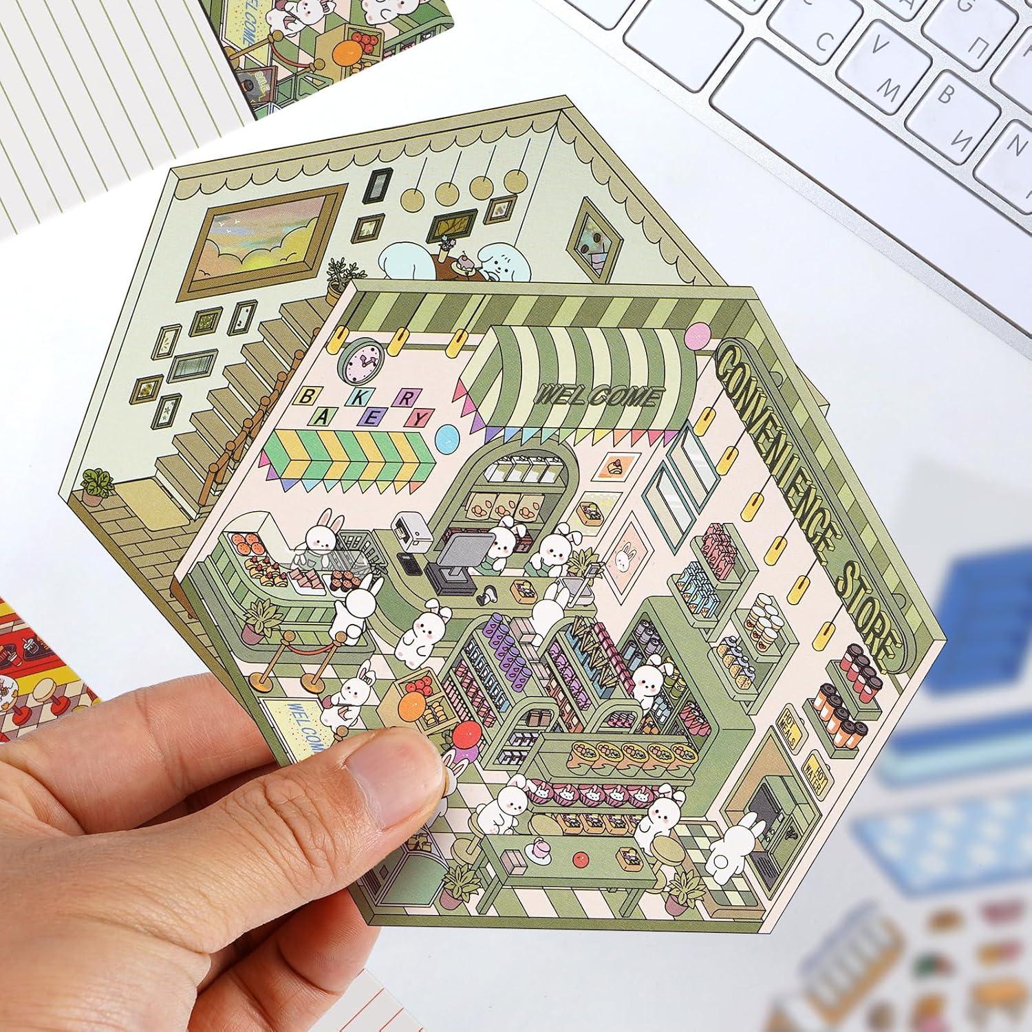 Pegatinas 3D DIY BEAUTIFABLE - 24 Piezas Caricaturas Multicolor