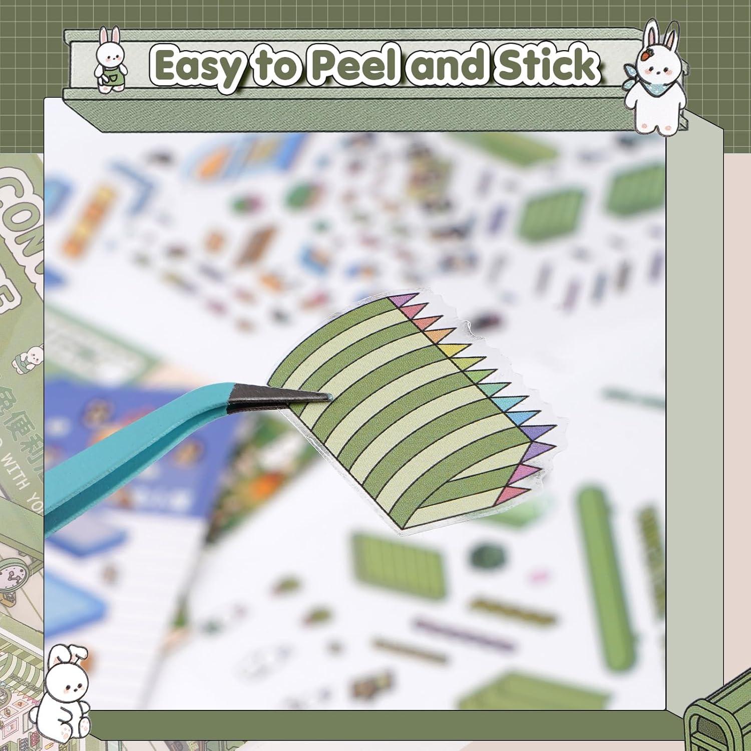 Pegatinas 3D DIY BEAUTIFABLE - 24 Piezas Caricaturas Multicolor