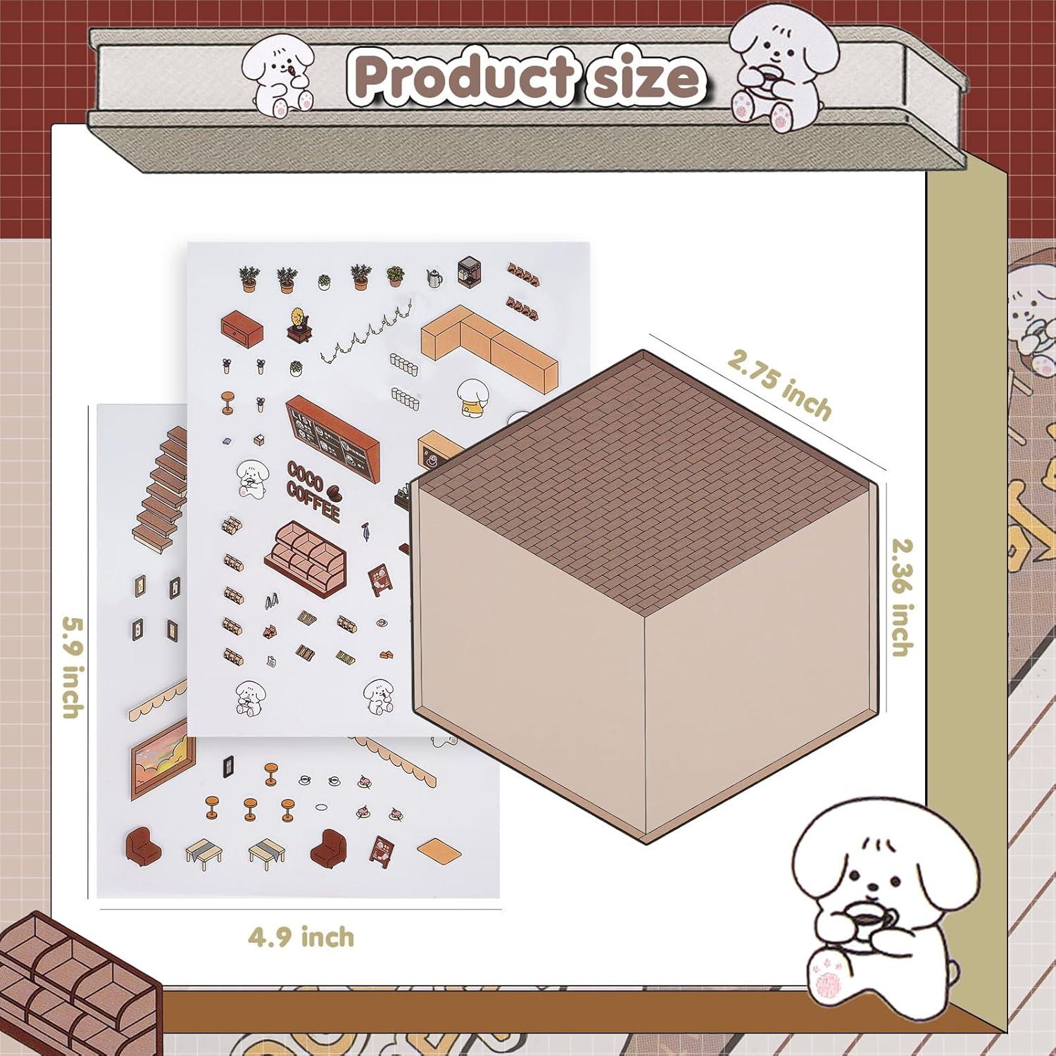 Pegatinas 3D DIY BEAUTIFABLE - 24 Piezas Caricaturas Multicolor