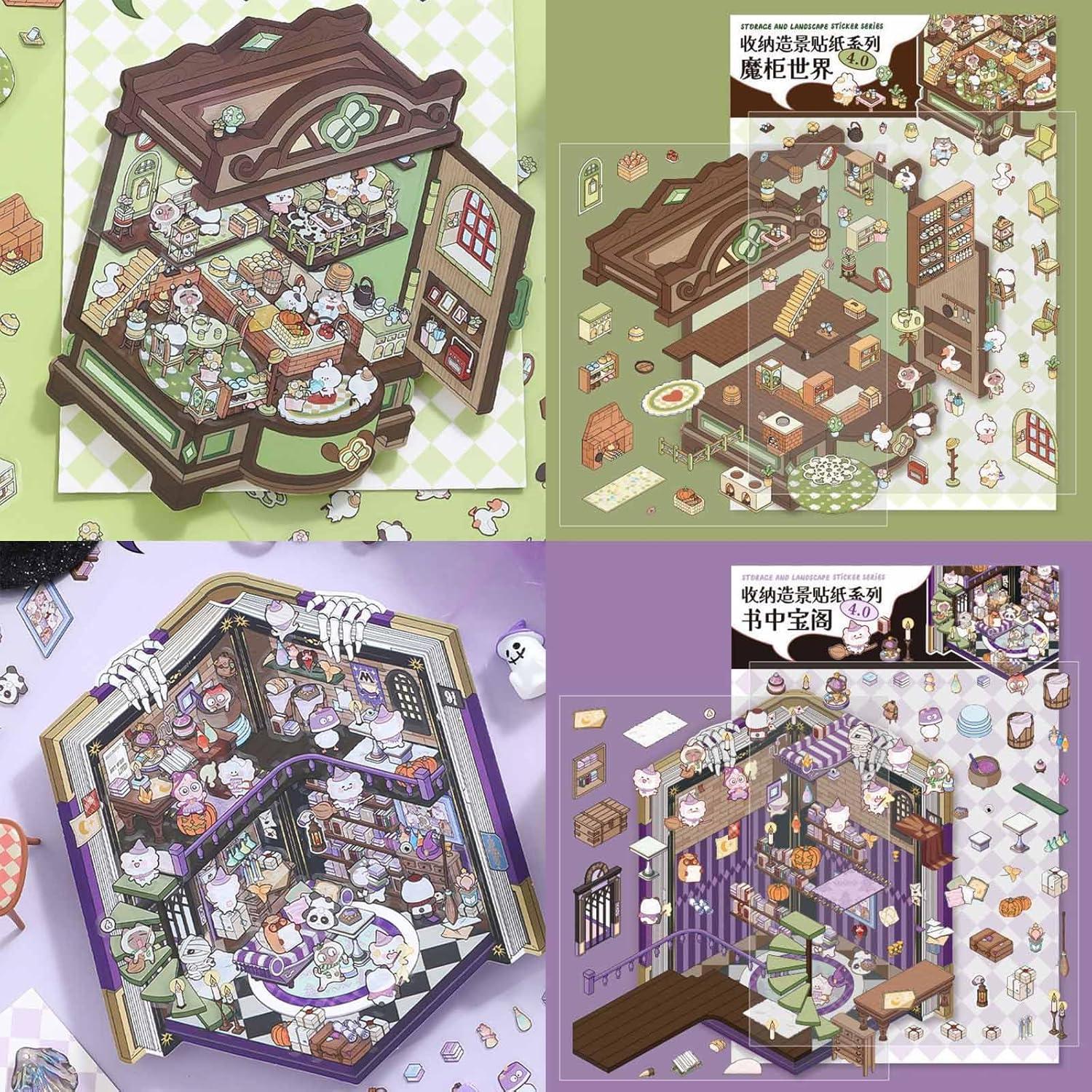 Stickers 3D para Niños DIDODO - Set de 4 Temas Caricatura