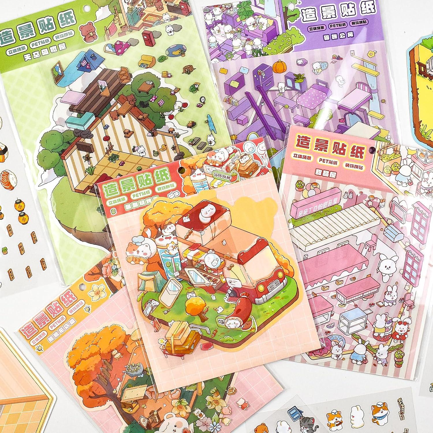 24 Sets de Pegatinas 3D DIY Aifong para Alivio de Estrés