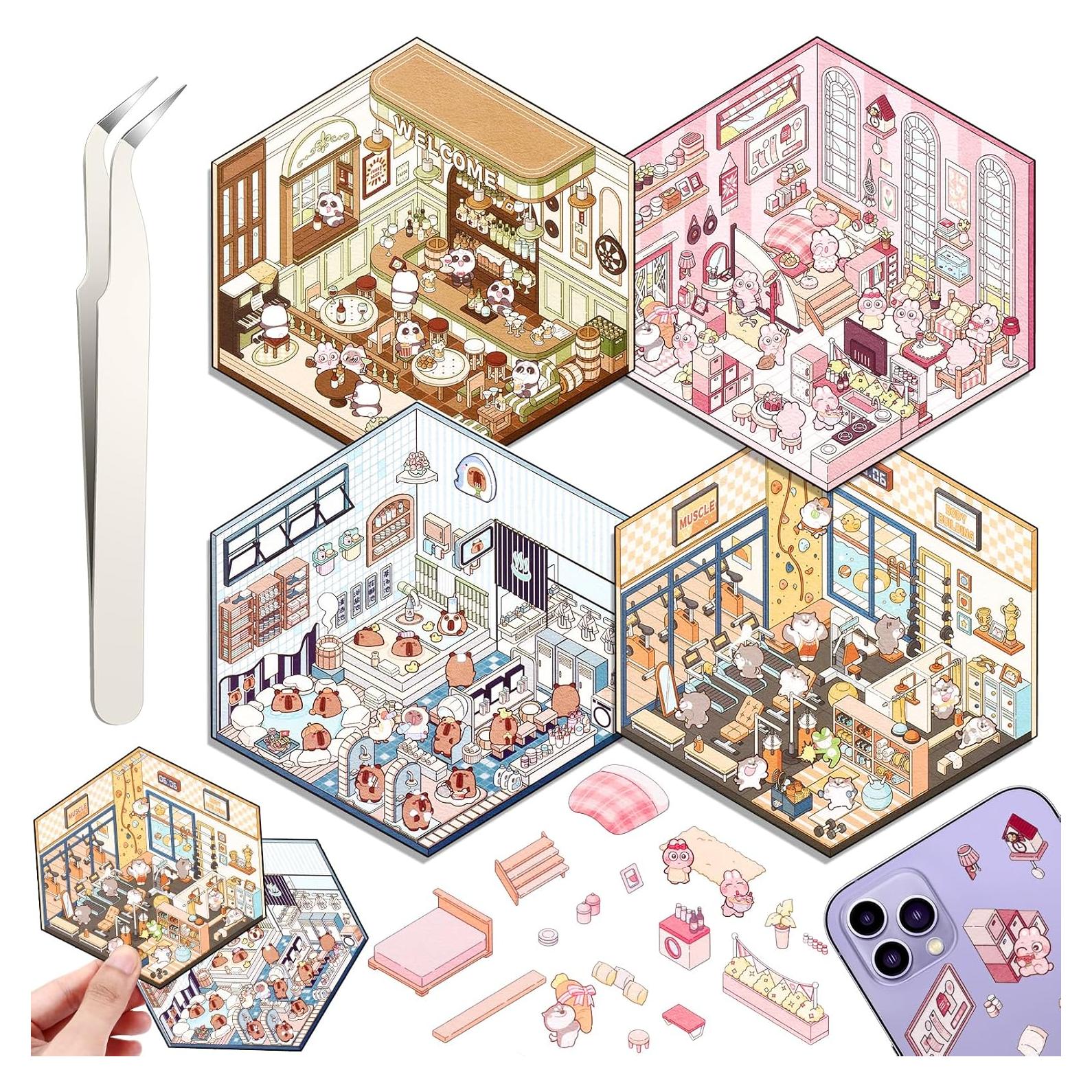 Pegatinas 3D DIY Draupnir - 4 Conjuntos para Decorar