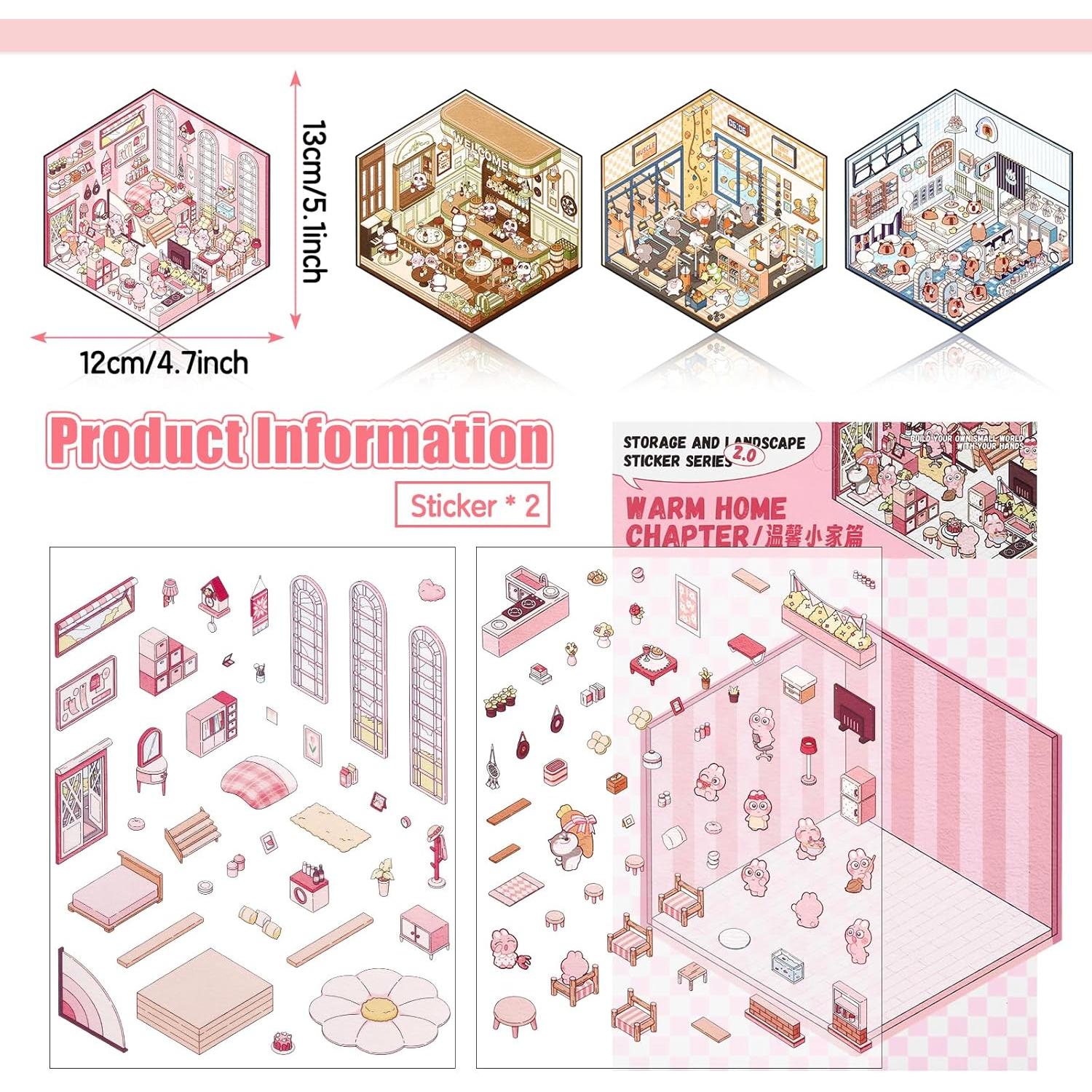 Pegatinas 3D DIY Draupnir - 4 Conjuntos para Decorar