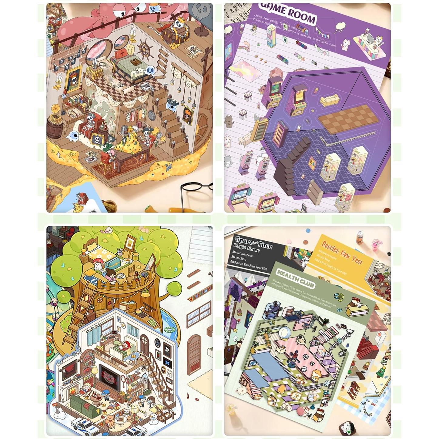 Set de 10 Stickers 3D Coostiksy para DIY y Decoración