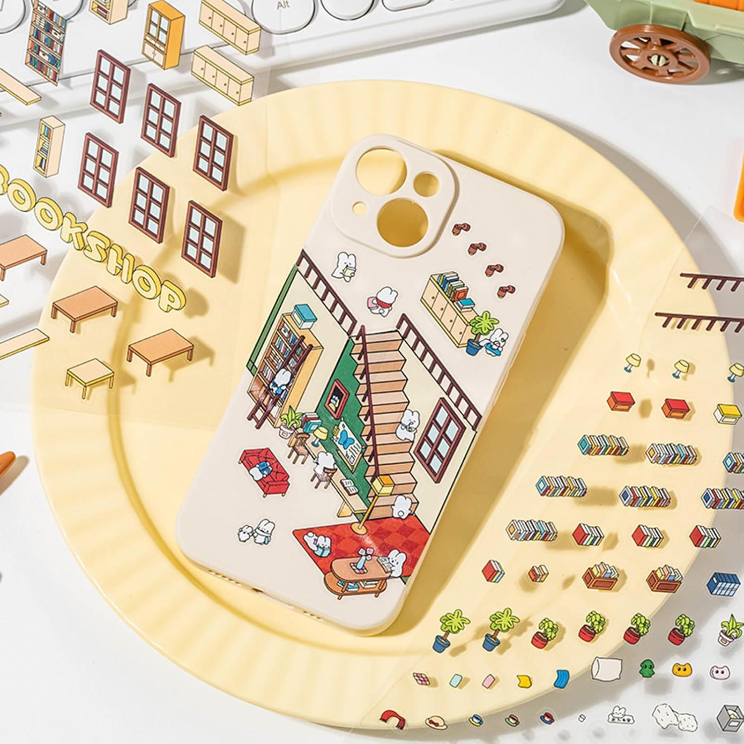 HOMICO Stickers 3D Grandes DIY Casa Supermercado Librería