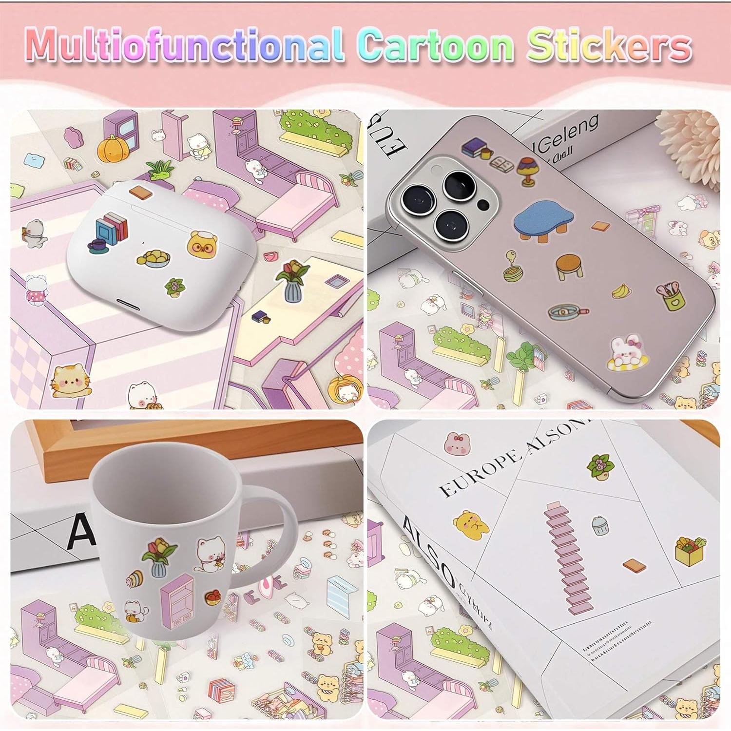 Pegatinas 3D DIY FUVLIFE - 24 Temas para Aliviar Estrés