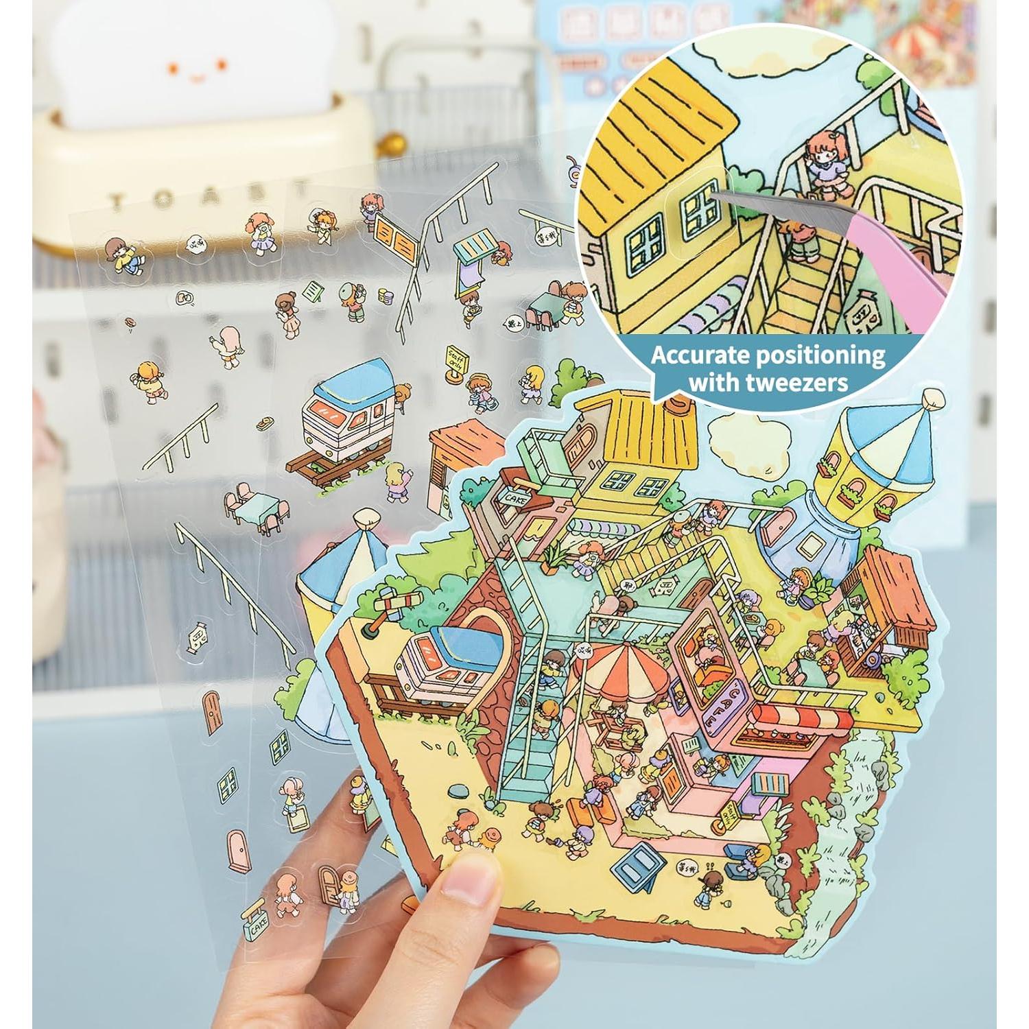 Pegatinas 3D Pindda para Mini Casa - Diversión en el Refugio