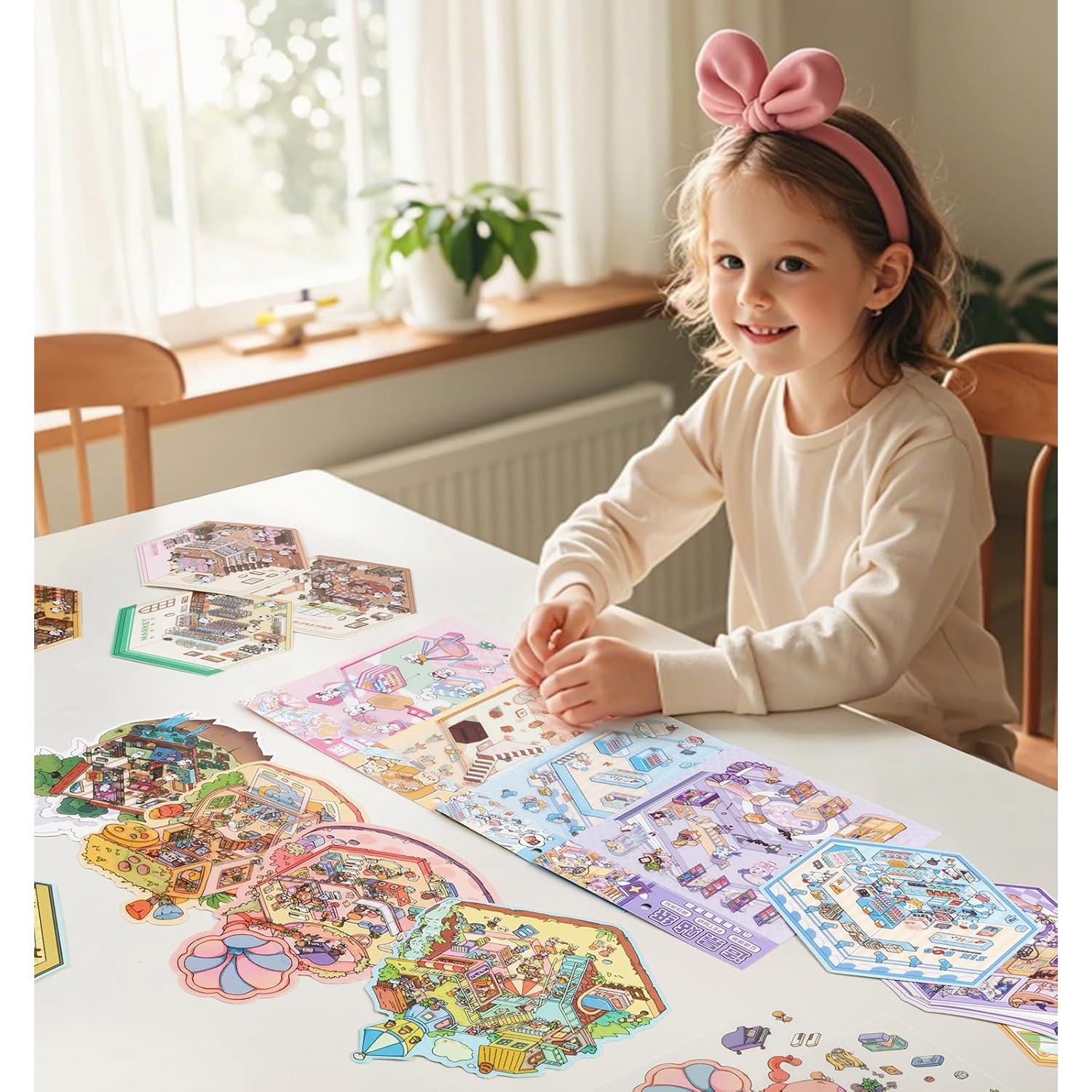 Pegatinas 3D Pindda para Mini Casa - Diversión en el Refugio