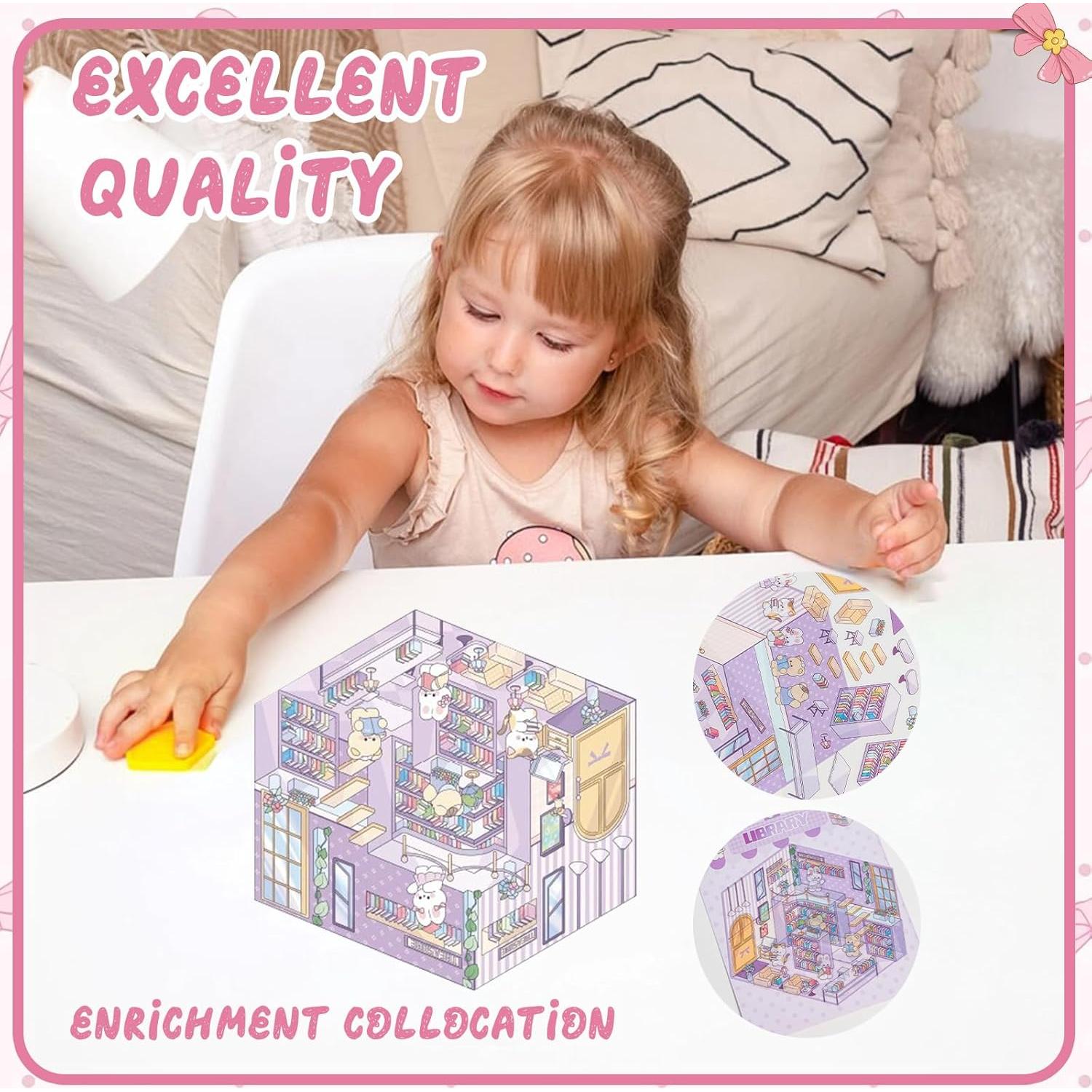 10 Juegos de Pegatinas 3D Bayurht para Manualidades y Decoración