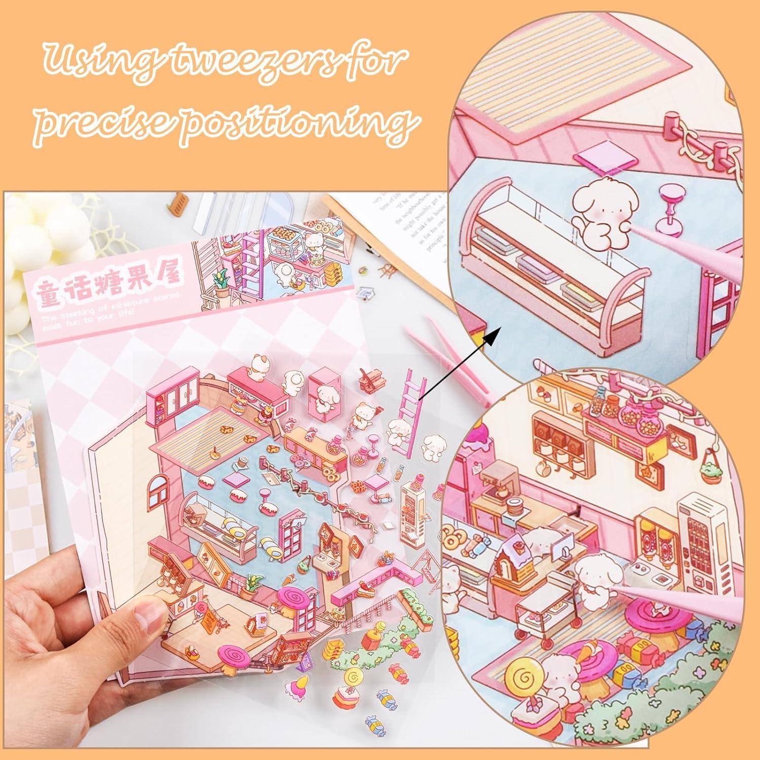 24 Conjuntos de Pegatinas 3D DAPUTOU para Manualidades y Terapia