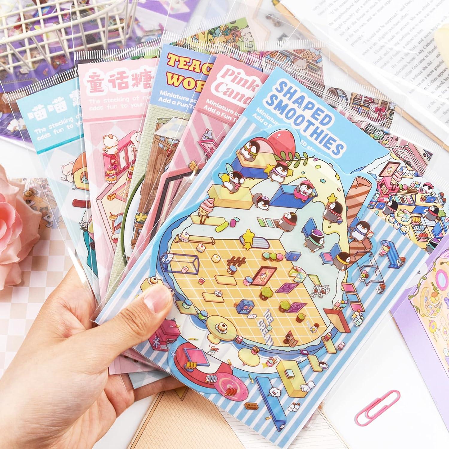 24 Conjuntos de Pegatinas 3D DAPUTOU para Manualidades y Terapia