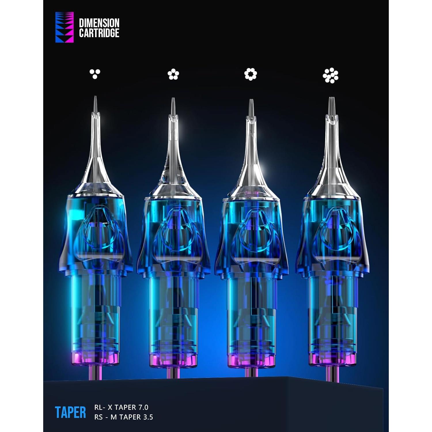 Agujas de Cartucho de Tatuaje CNC 30pcs Variadas Liner 3RL 5RL 7RL