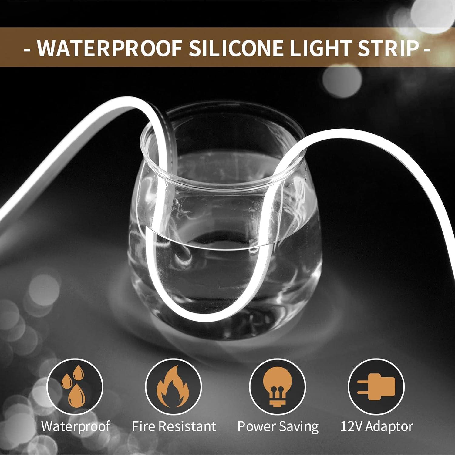 Tira de Luz LED Neón Blanca 5m 6500K Impermeable OWOFYDR