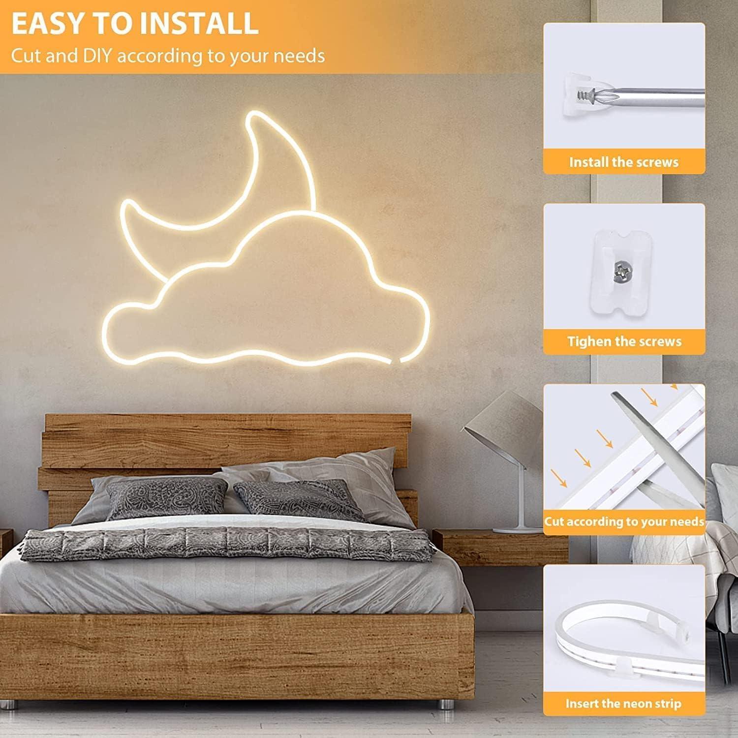 Tira LED Neón Lamomo 5m 3000K Regulable Impermeable