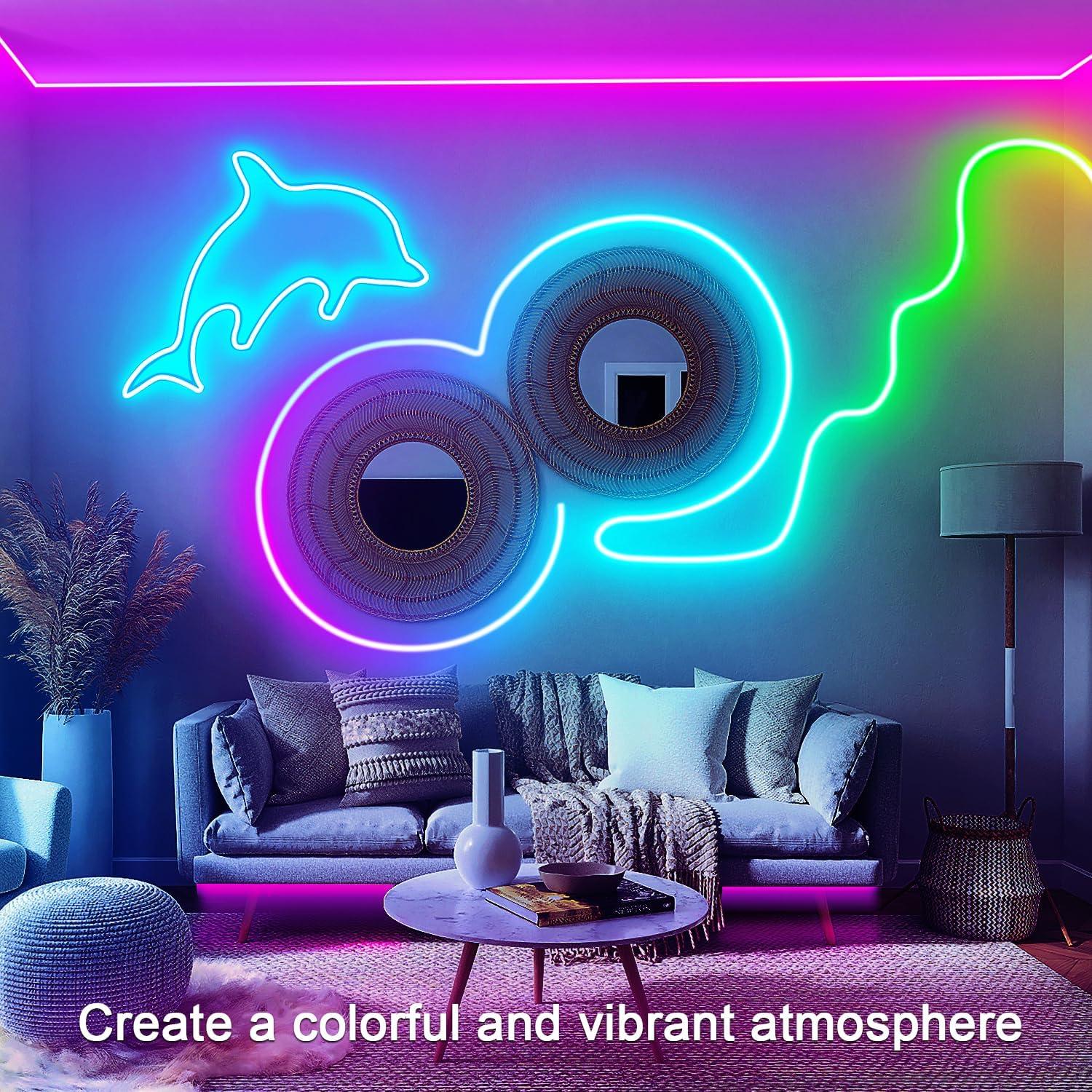 Luces de Cuerda LED Neón 9.98m Vimeepro RGB IP65 Control Remoto