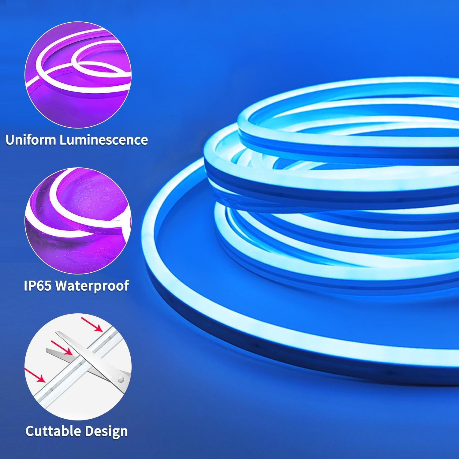 Luces de Cuerda LED Neón 9.98m Vimeepro RGB IP65 Control Remoto