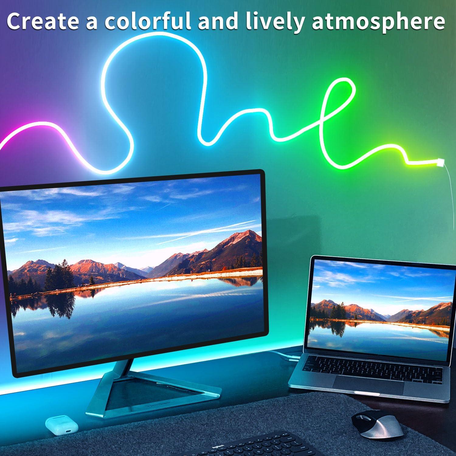 Luces de tira LED de neón RGB 50 pies Vimeepro IP65