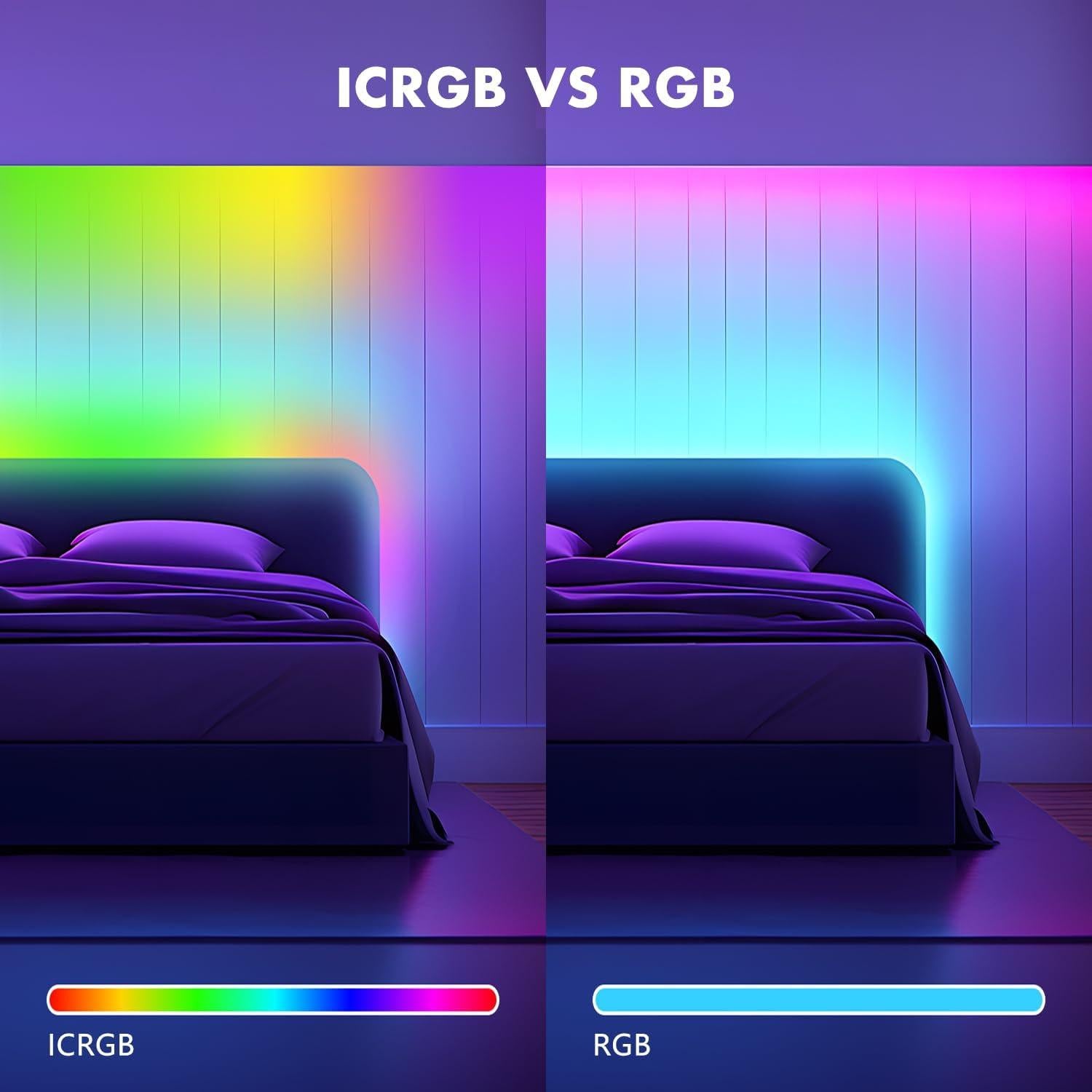 Neon Rope Lights,10FT ICRGB LED Strip Light,Outdoor IP67 Waterproof,Control with App/Remote,Music Sync Gaming Led Neon Strip Lights,for Bedroom Room Outdoors Decor