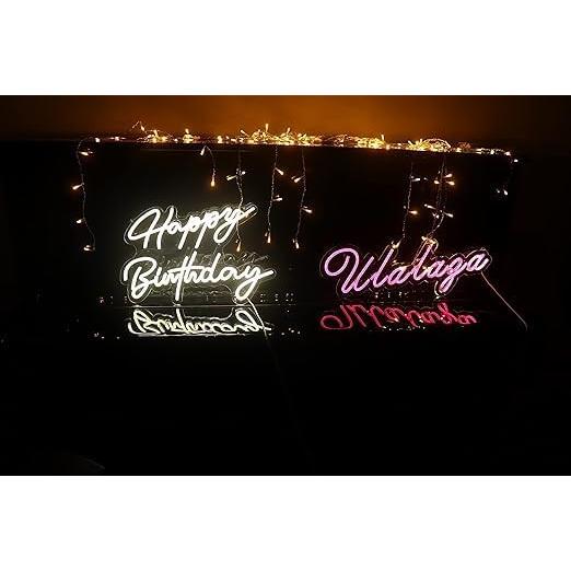 Luz Neon LED Ulalaza Feliz Cumpleaños 40x15cm USB Decoración
