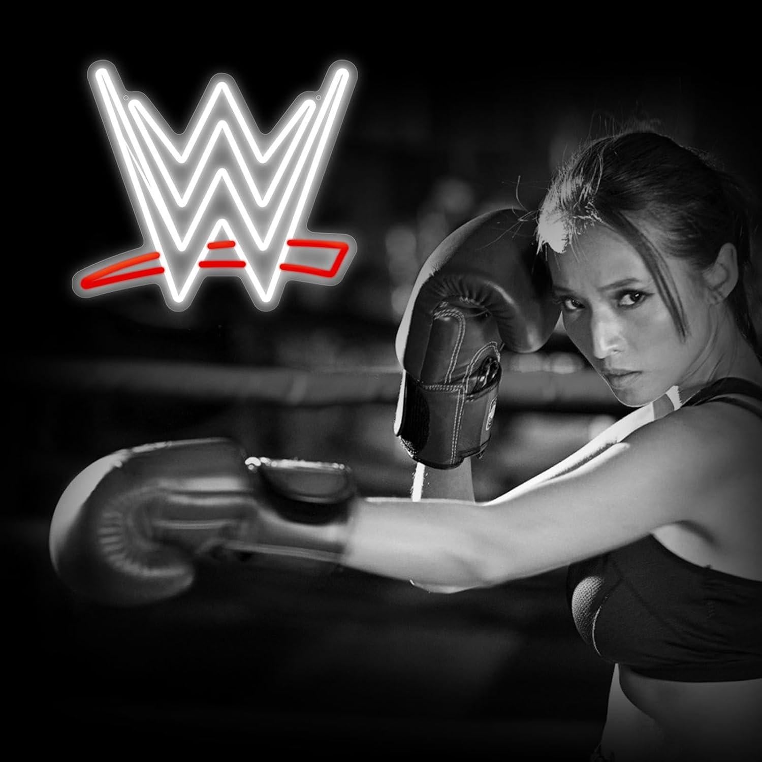 Luz de Neón LED Lucha Libre Optiacan 39.1x33 cm Rojo Blanco