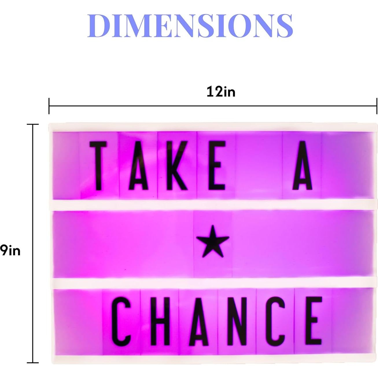 Caja de Luz de Cine Amped & Co 30.48x22.86 cm RGB LED