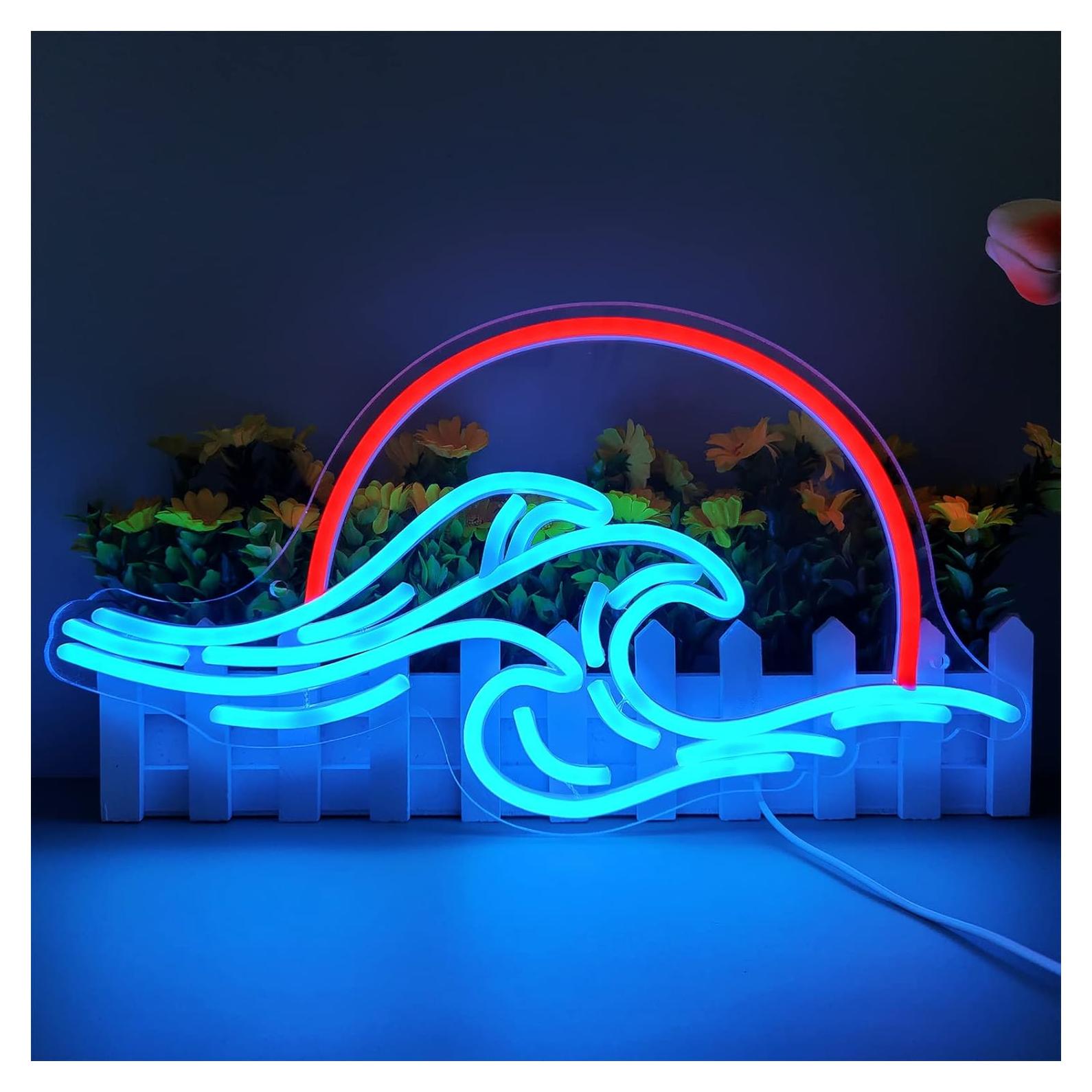 Letrero de Neón Atardecer LED Dleouly 22.5x40.9 cm USB