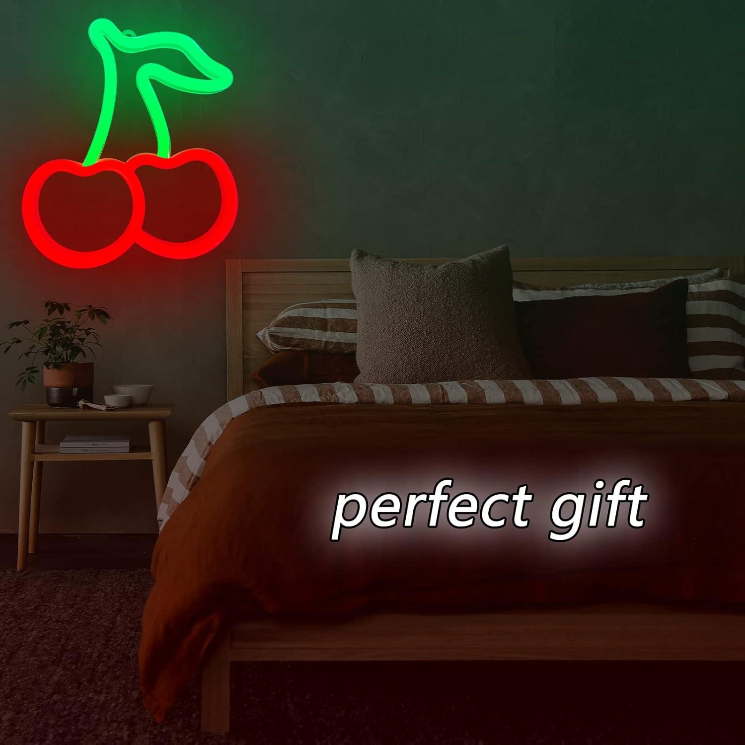 Luz de Neón Cereza LED BK-Neon Life 57.2x19.1cm