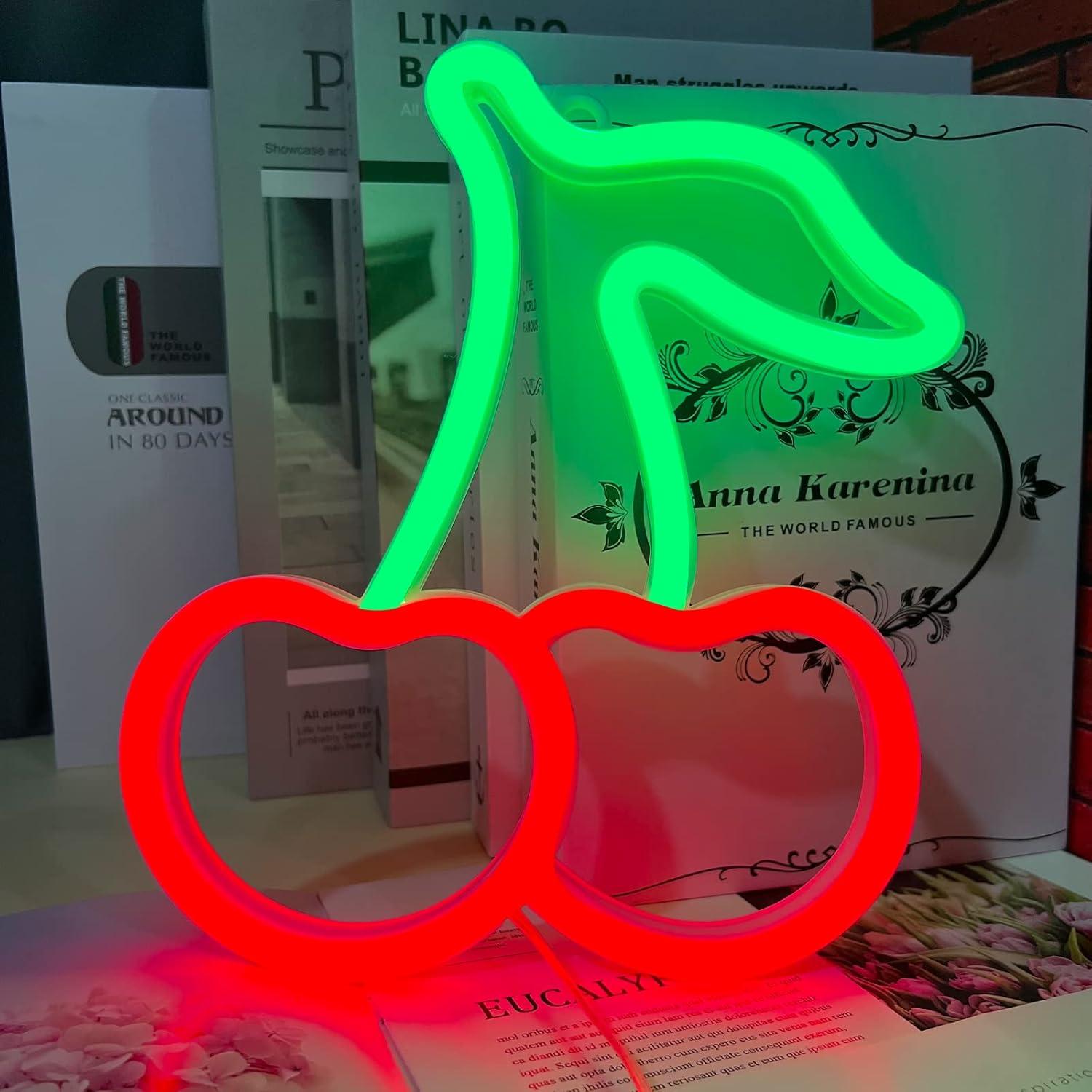 Luz de Neón Cereza LED BK-Neon Life 57.2x19.1cm