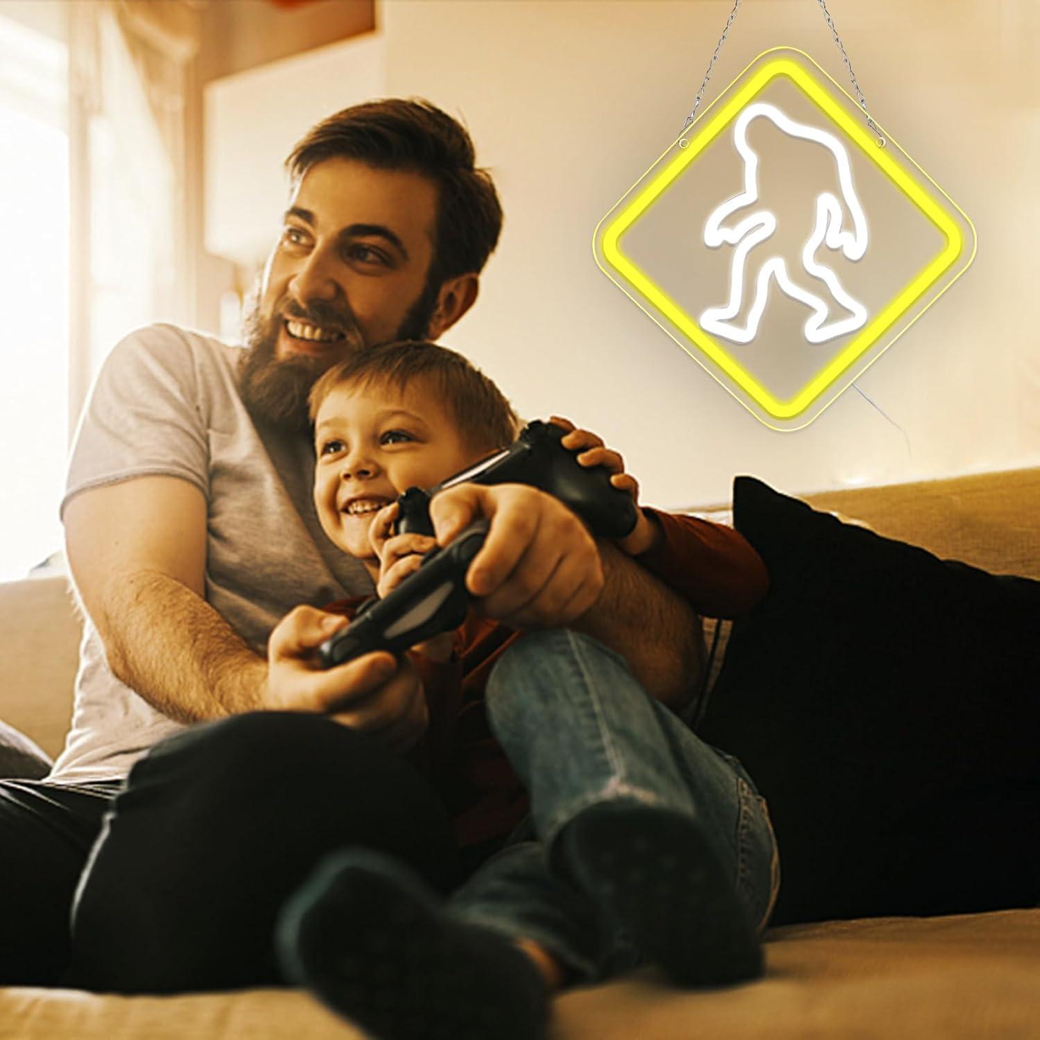 Luz de Neón Bigfoot Pinlangdou 30.98 cm Decoración Interior