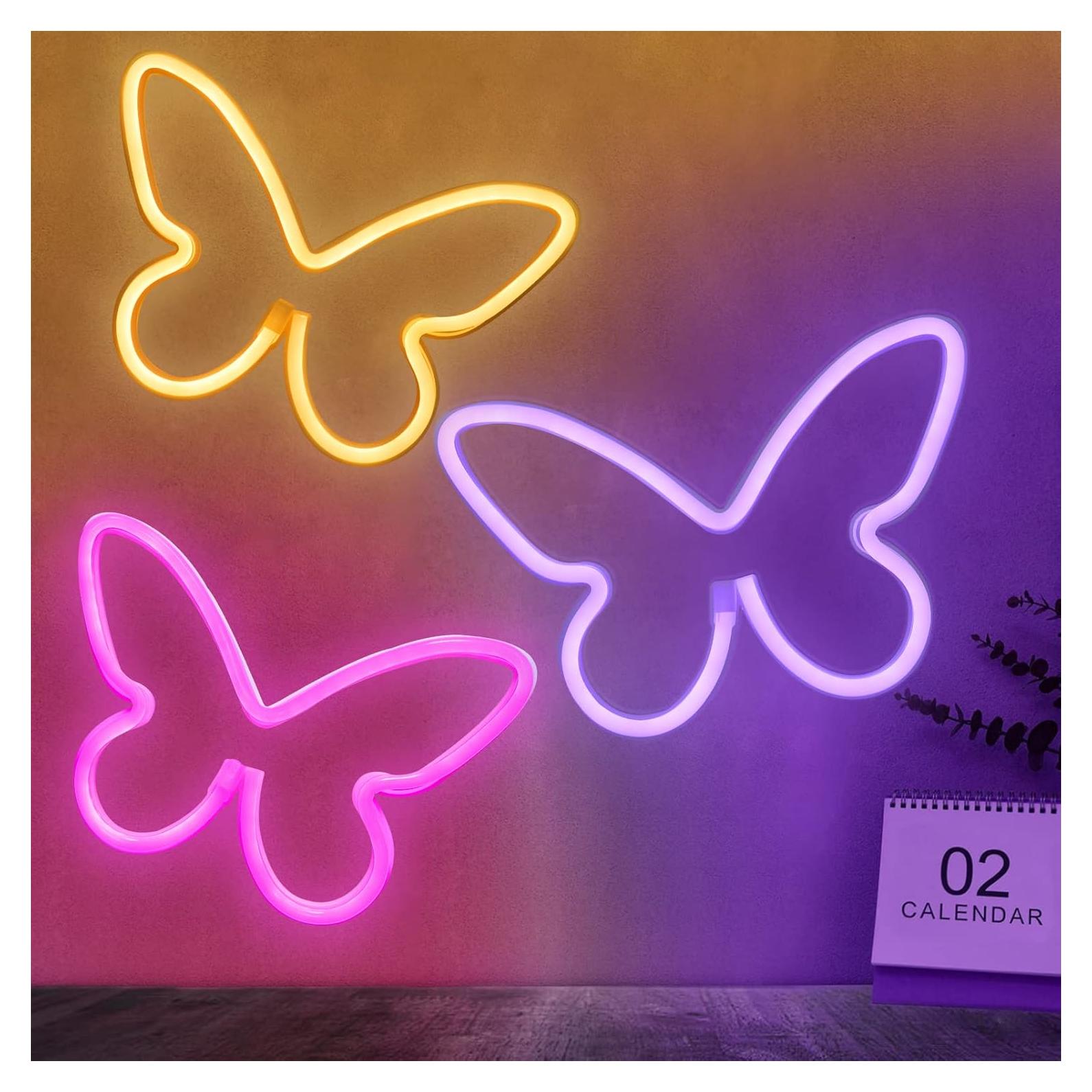 Luz de Neón Mariposa BRIGHTDECK - Decoración LED USB/Pilas