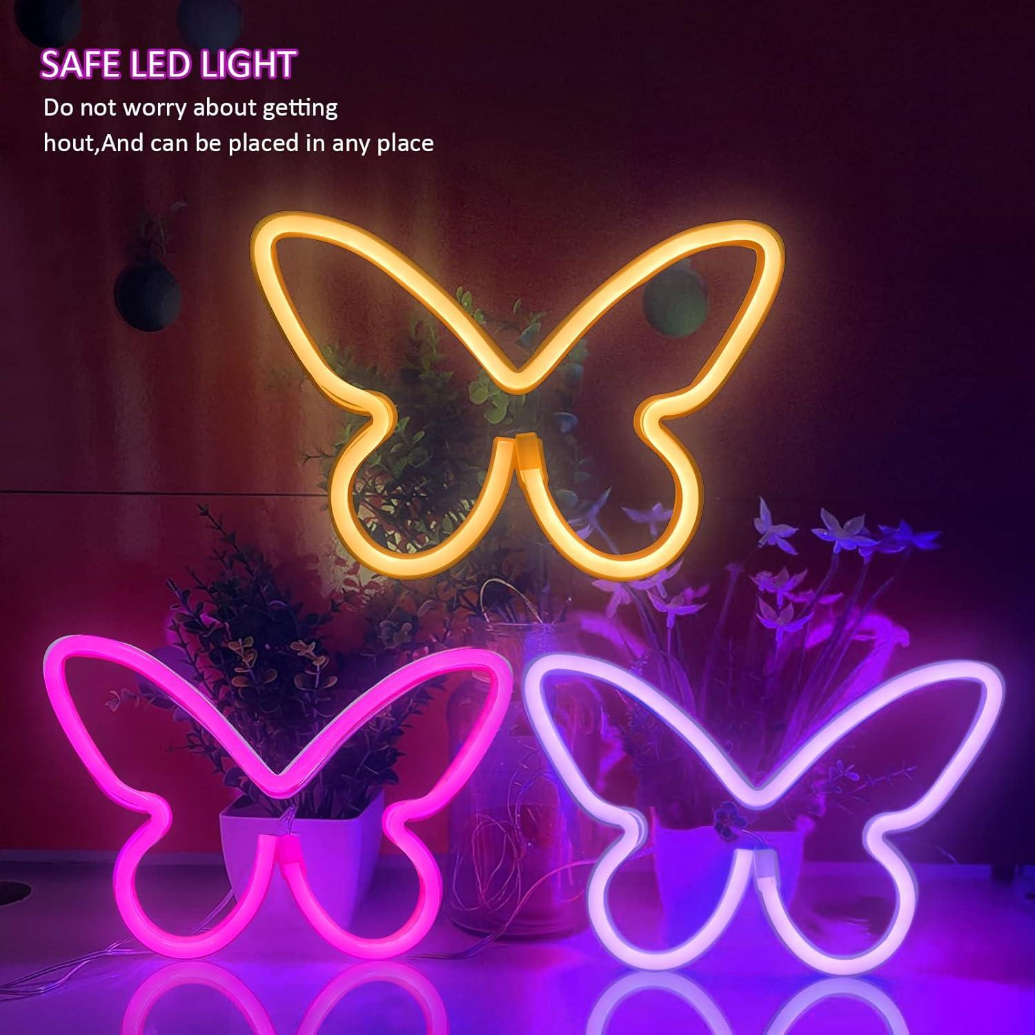 Luz de Neón Mariposa BRIGHTDECK - Decoración LED USB/Pilas