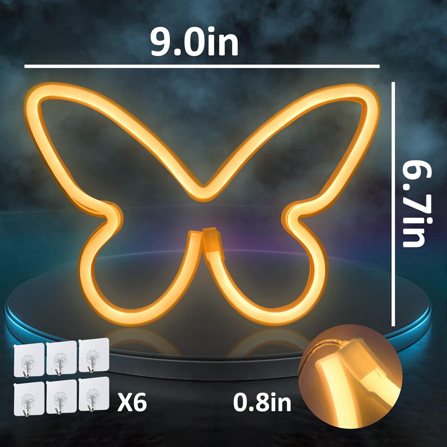 Luz de Neón Mariposa BRIGHTDECK - Decoración LED USB/Pilas