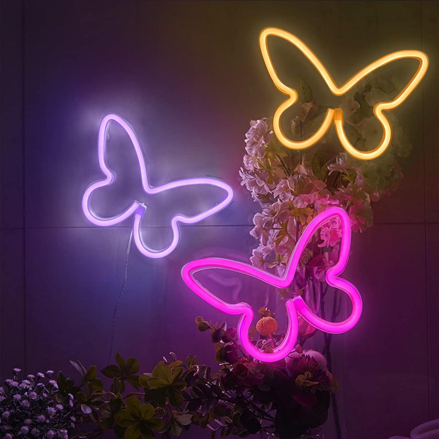 Luz de Neón Mariposa BRIGHTDECK - Decoración LED USB/Pilas
