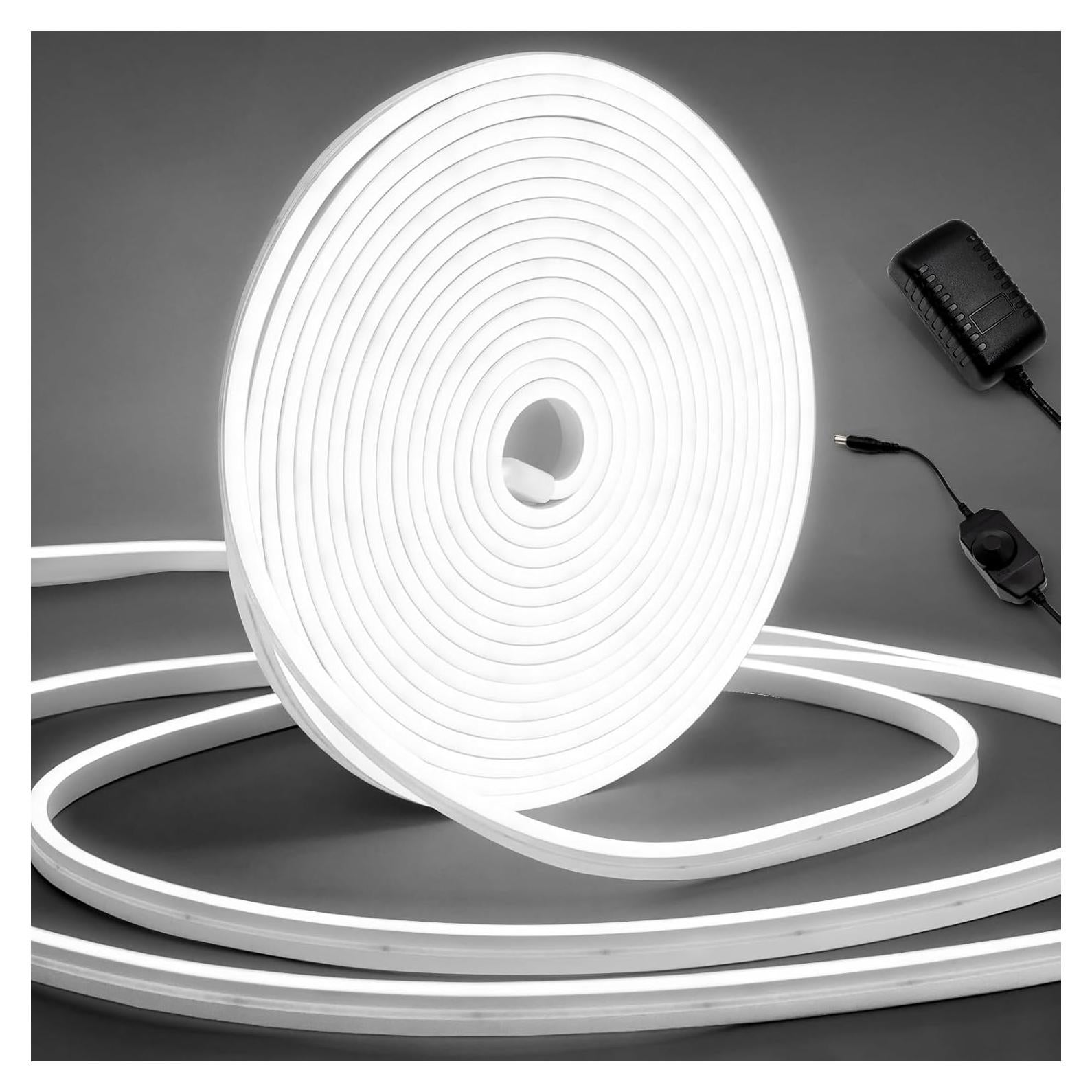 Luz de Cuerda LED Neón ELOUYCKE 10m Blanco Frío Regulable