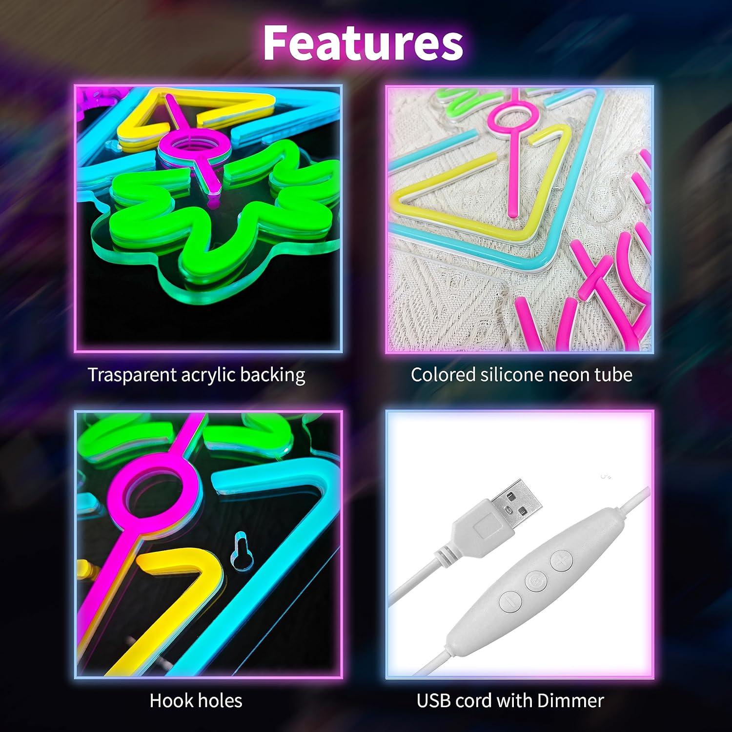 Letrero de Neón LED de Cócteles JIARODEY 25.4x40cm USB