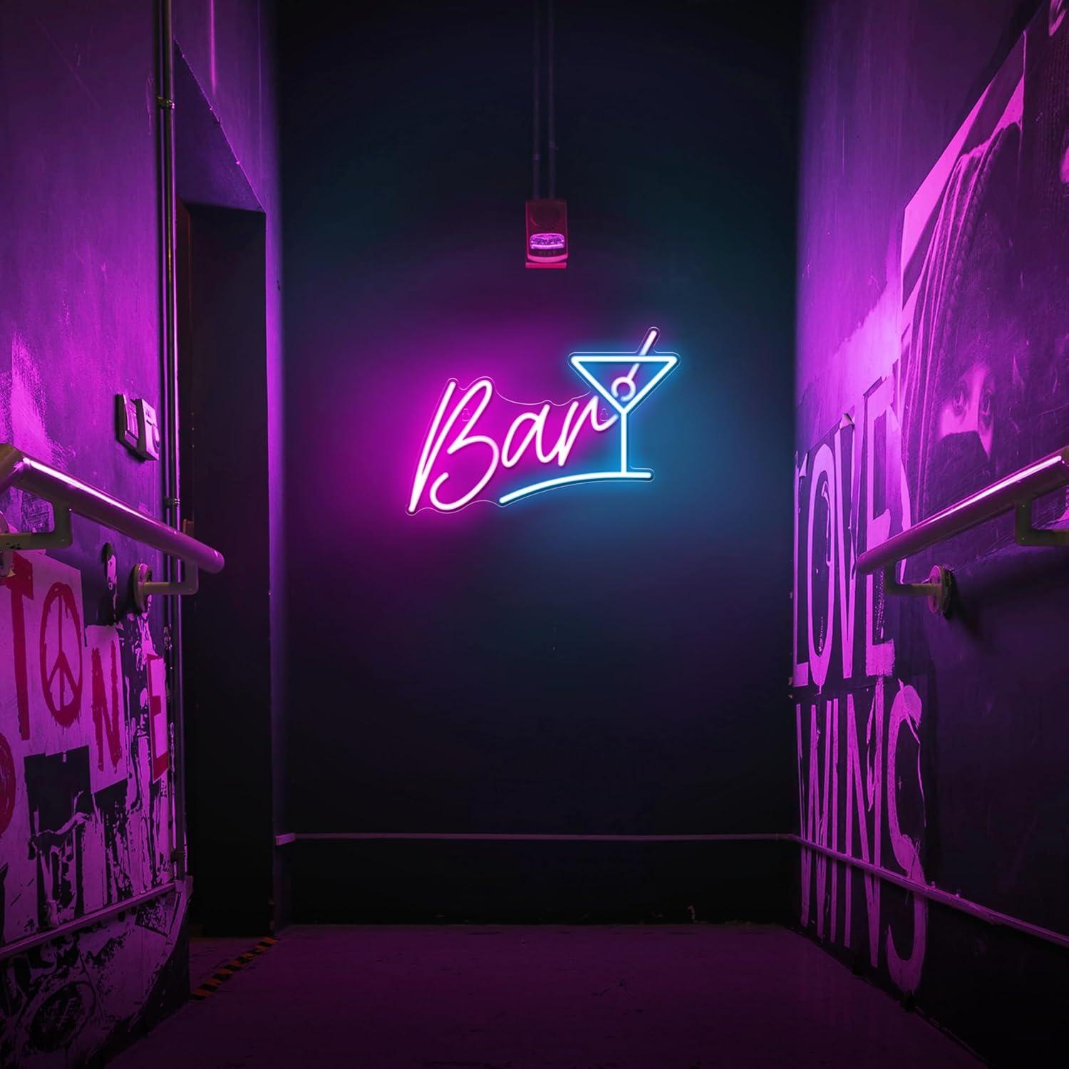 Letrero de Neón LED Kavaas para Bar 38x26cm - Decoración Moderna