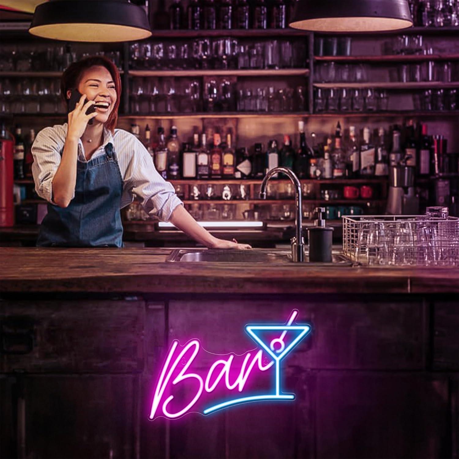 Letrero de Neón LED Kavaas para Bar 38x26cm - Decoración Moderna