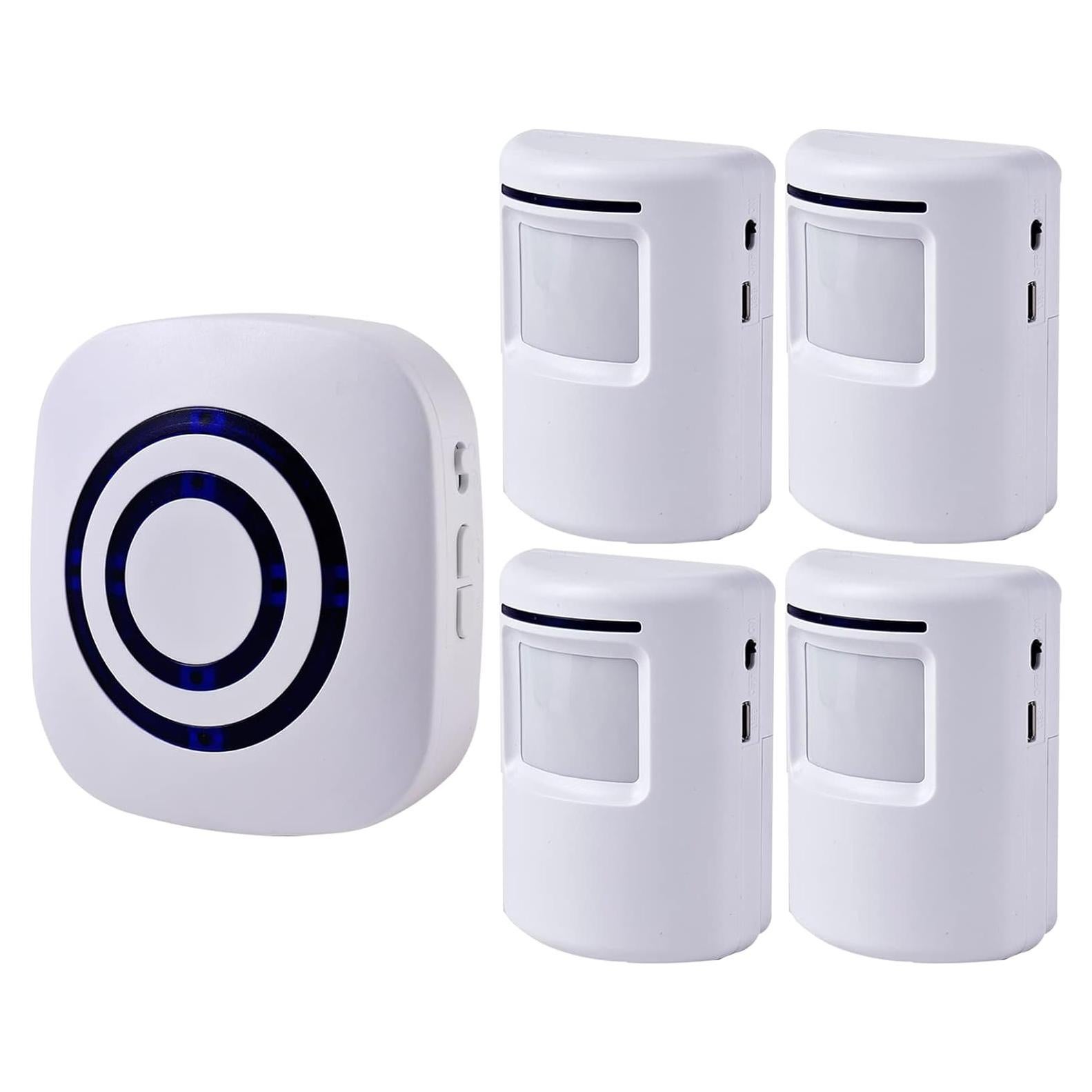 Alarma Inalámbrica Seanme con 4 Sensores y Receptor