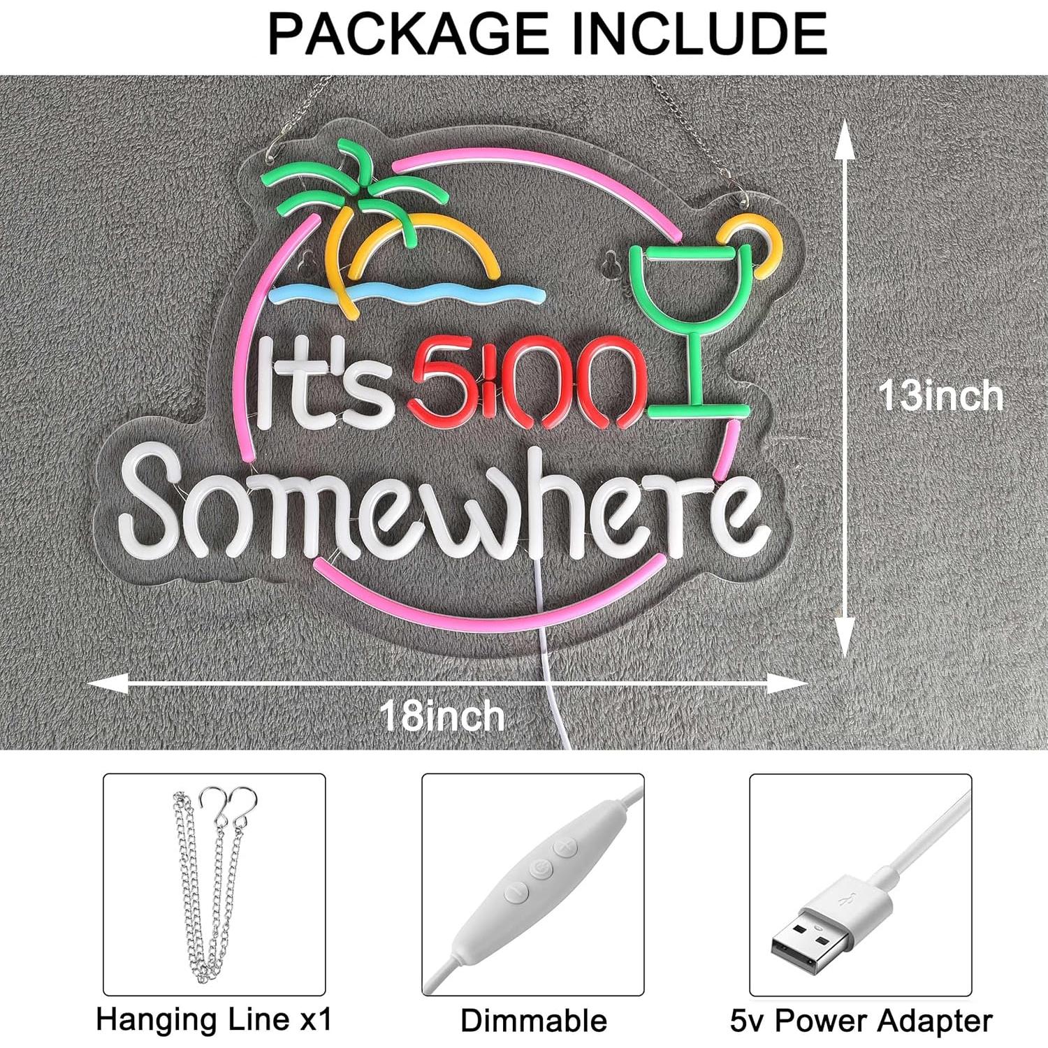 Letrero de Neón Dimmable LED SGTD 45x32 cm Decoración Pared