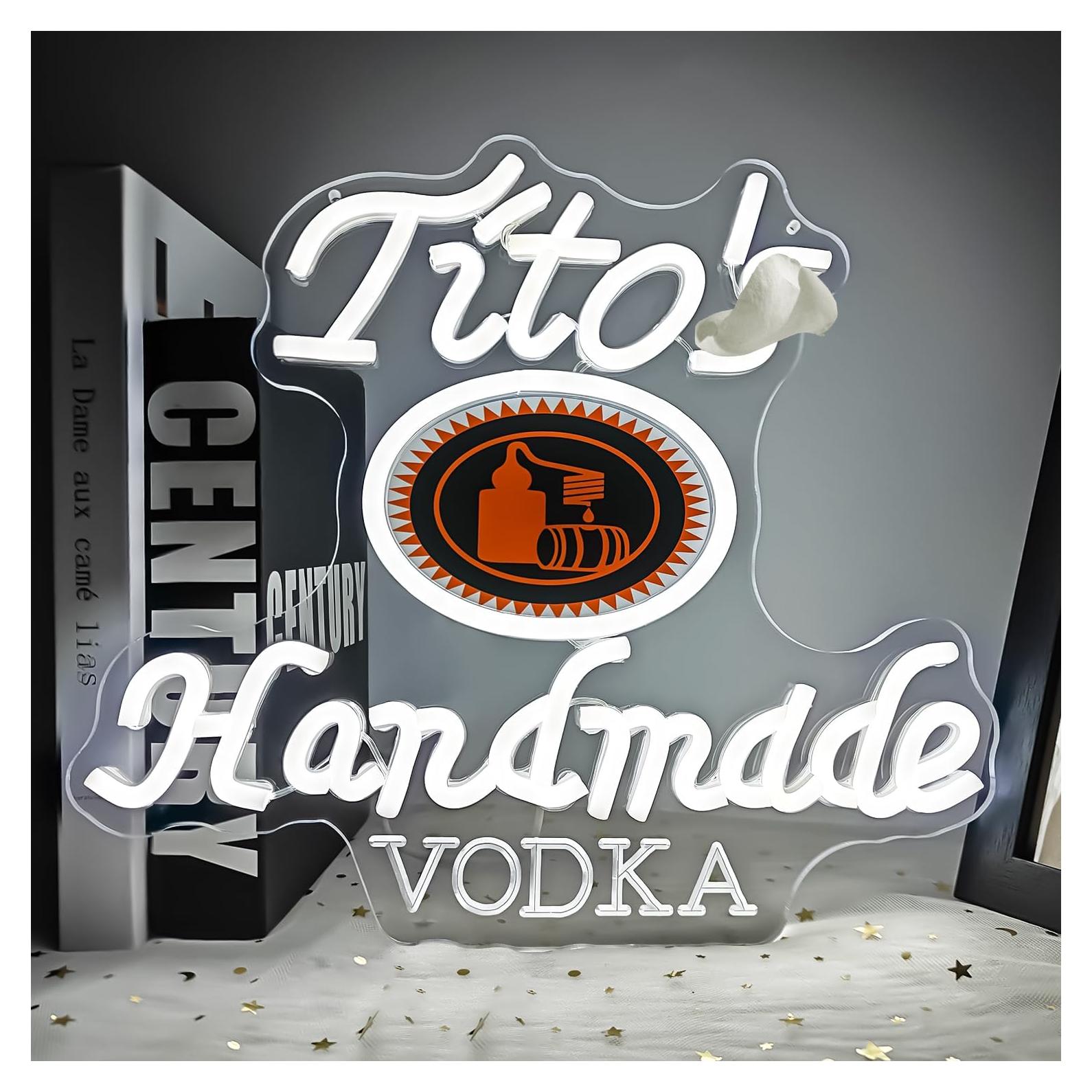 Handmade Vodka Neon Sign for wall decor Beer led neon sign for man cave Neon Bar Signs Dimmable Neon Light Up Sign for Beer Bar Pub Business Club Party Bistro Garage
