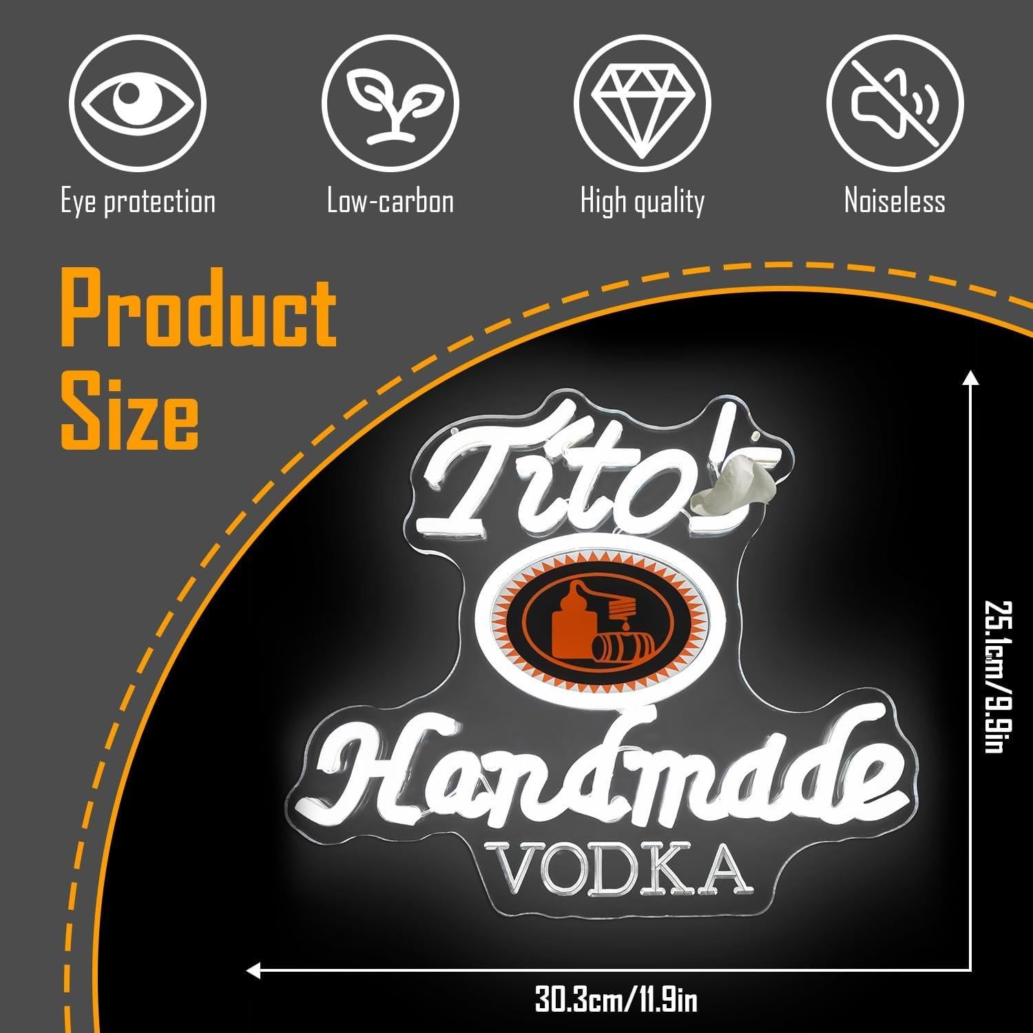 Handmade Vodka Neon Sign for wall decor Beer led neon sign for man cave Neon Bar Signs Dimmable Neon Light Up Sign for Beer Bar Pub Business Club Party Bistro Garage