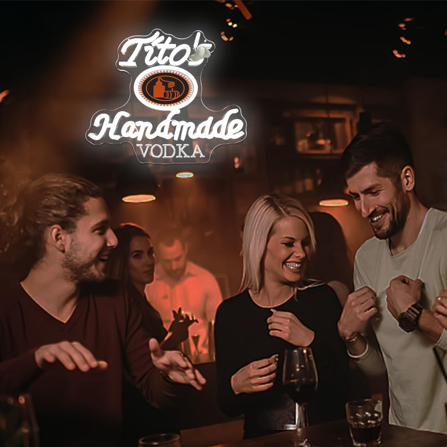 Handmade Vodka Neon Sign for wall decor Beer led neon sign for man cave Neon Bar Signs Dimmable Neon Light Up Sign for Beer Bar Pub Business Club Party Bistro Garage