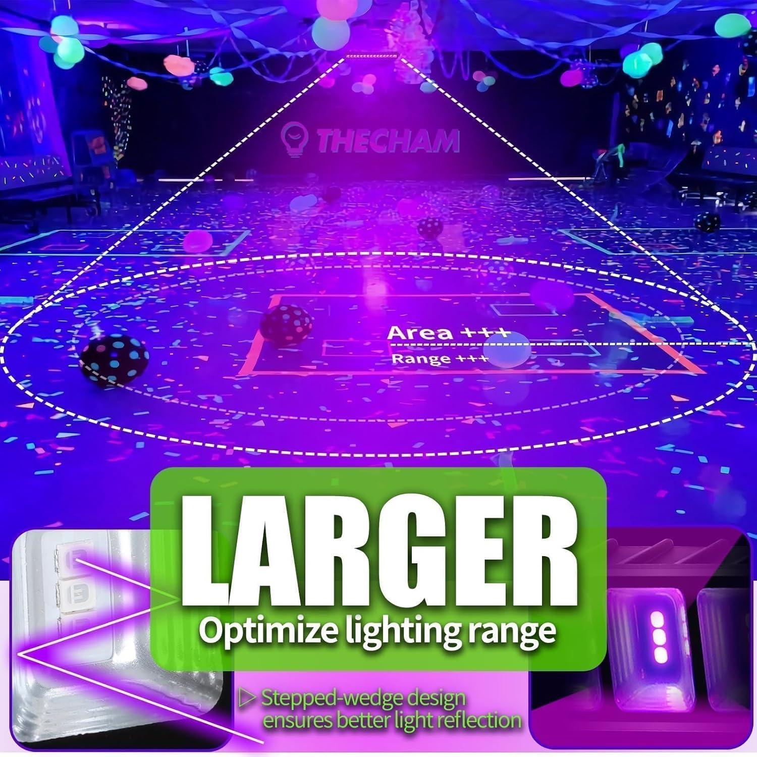 Barra de luz negra LED 42W THECHAM impermeable IP66 1.8m