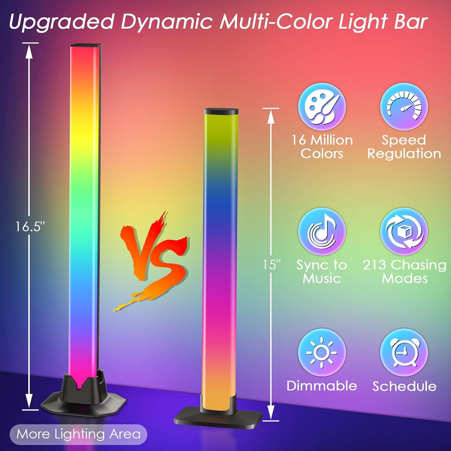 Barra de Luz Inteligente RGB 41.91 cm con Control Remoto