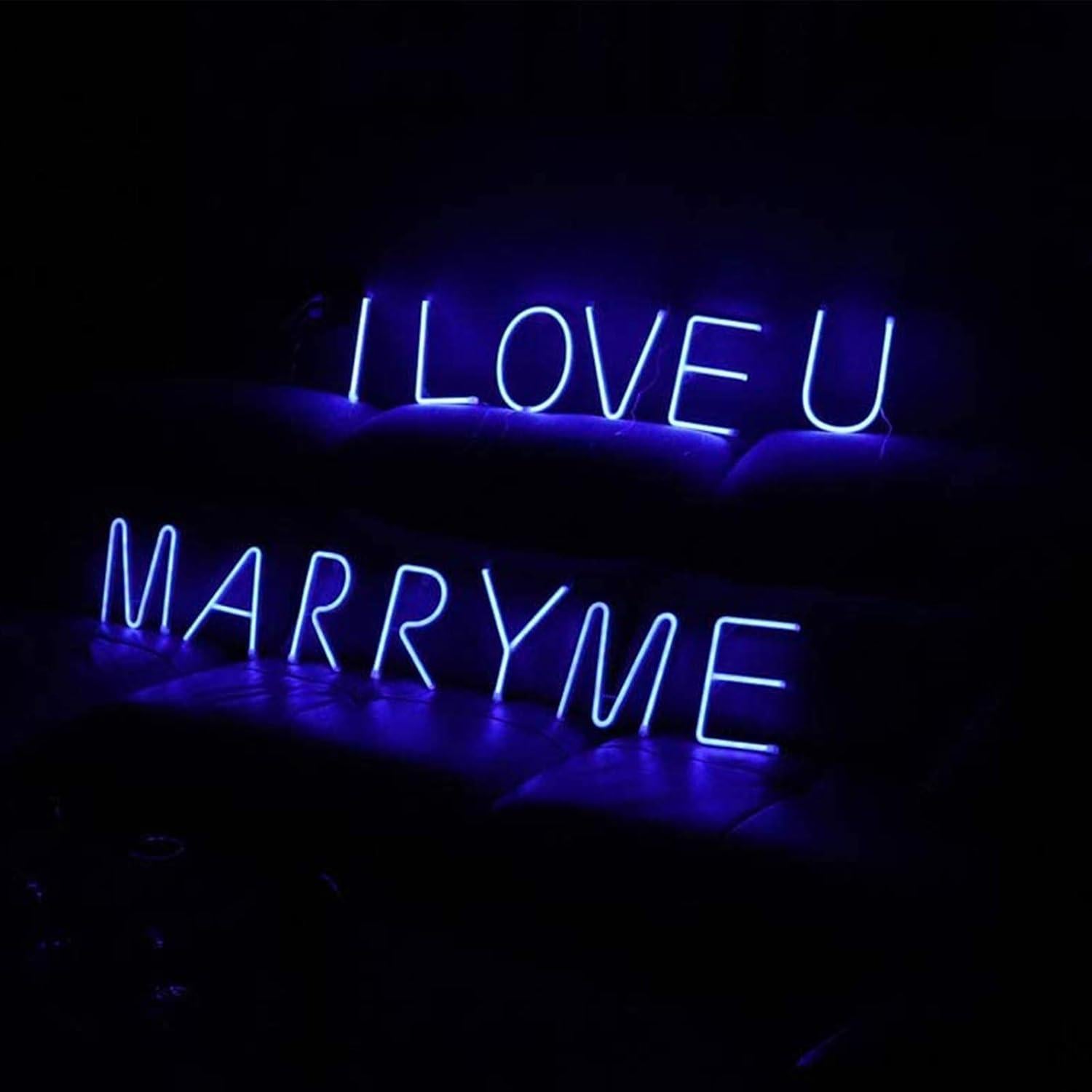 Blue Neon Letters Light LED Letter Signs USB/Battery Powered Lights LED Alphabet Sign Marquee Letter Decor Night Lights for Birthday Anniversary Bar Christmas Gifts Wedding Party Decoration (A)