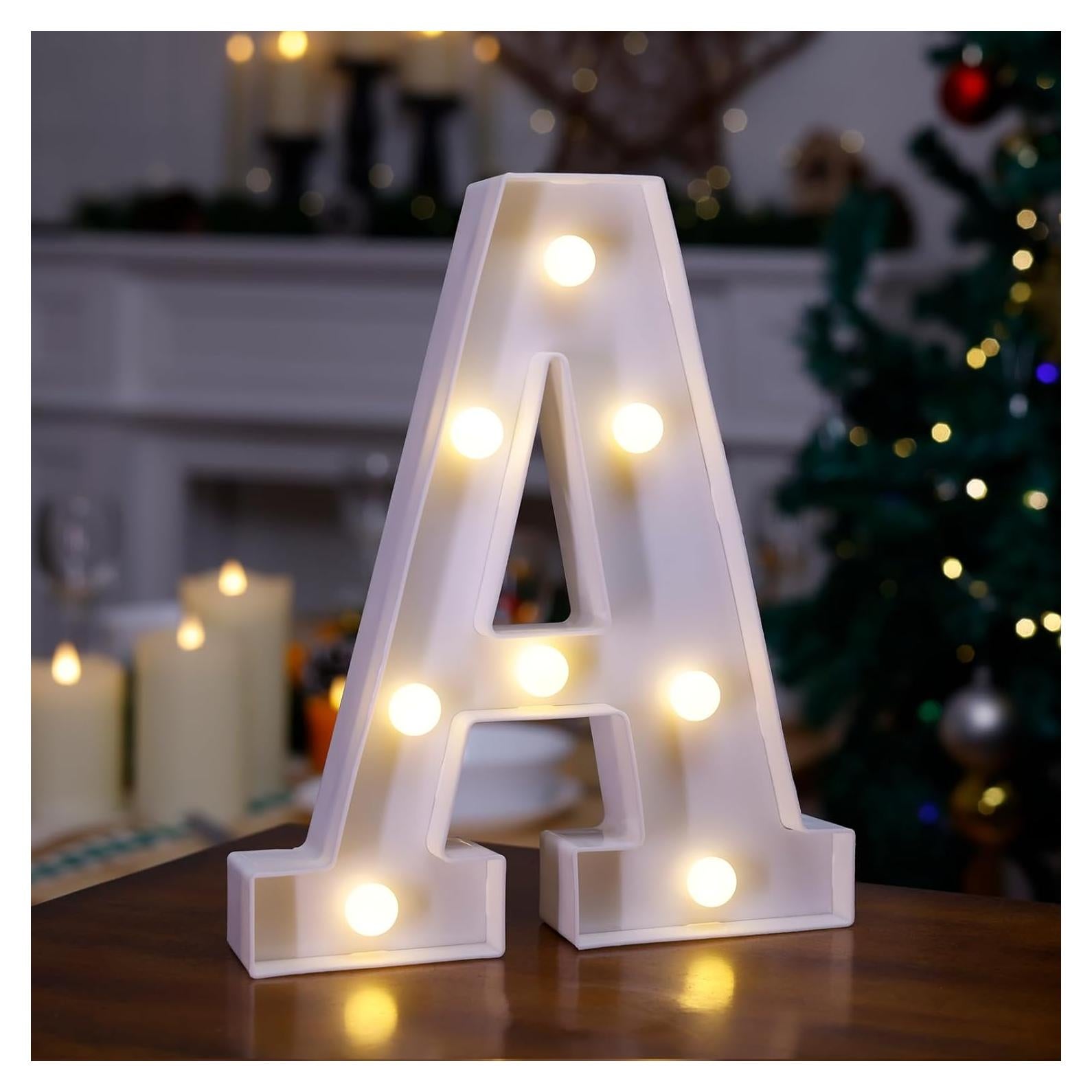 Letrero de Neón LED Letra A TRONSBOO Luz Decorativa