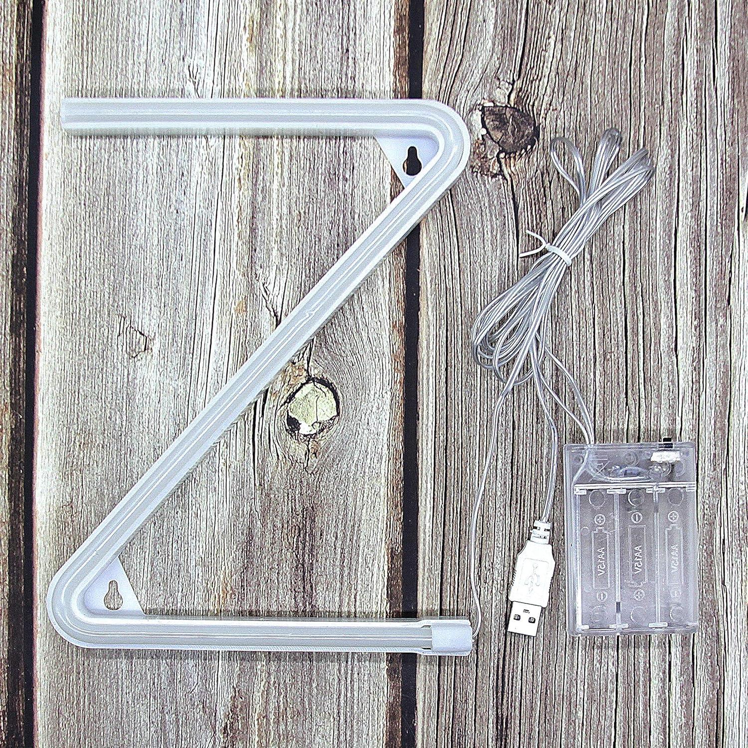 Letrero de Neón LED Blanco Cálido - Letra Z 16.8x21.2cm