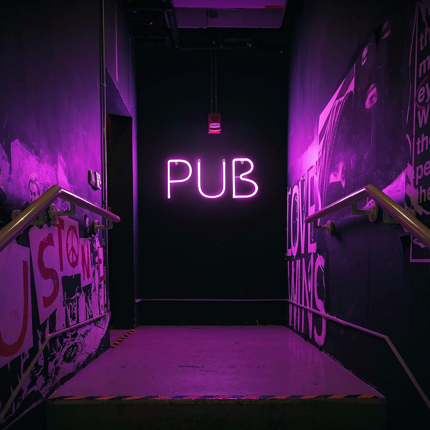 Lámpara de Neón LED Rosa Marquee SplendShop A-Z y 0-9